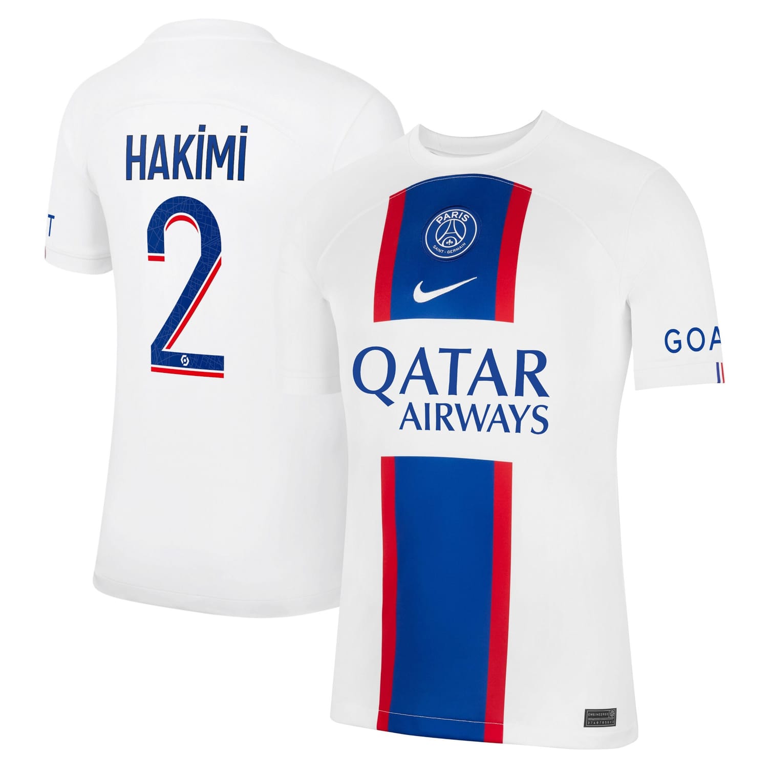 Ligue 1 Paris Saint-Germain Third Jersey Shirt 2022-23 player Achraf Hakimi 2 printing for Men