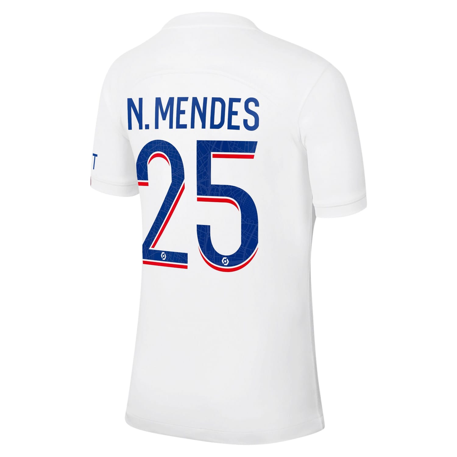 Ligue 1 Paris Saint-Germain Third Jersey Shirt 2022-23 player Nuno Mendes 25 printing for Men