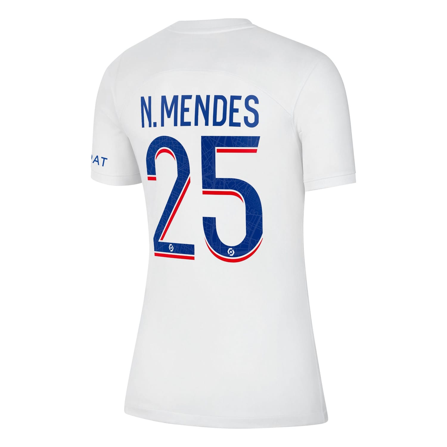 Ligue 1 Paris Saint-Germain Third Jersey Shirt 2022-23 player Nuno Mendes 25 printing for Women