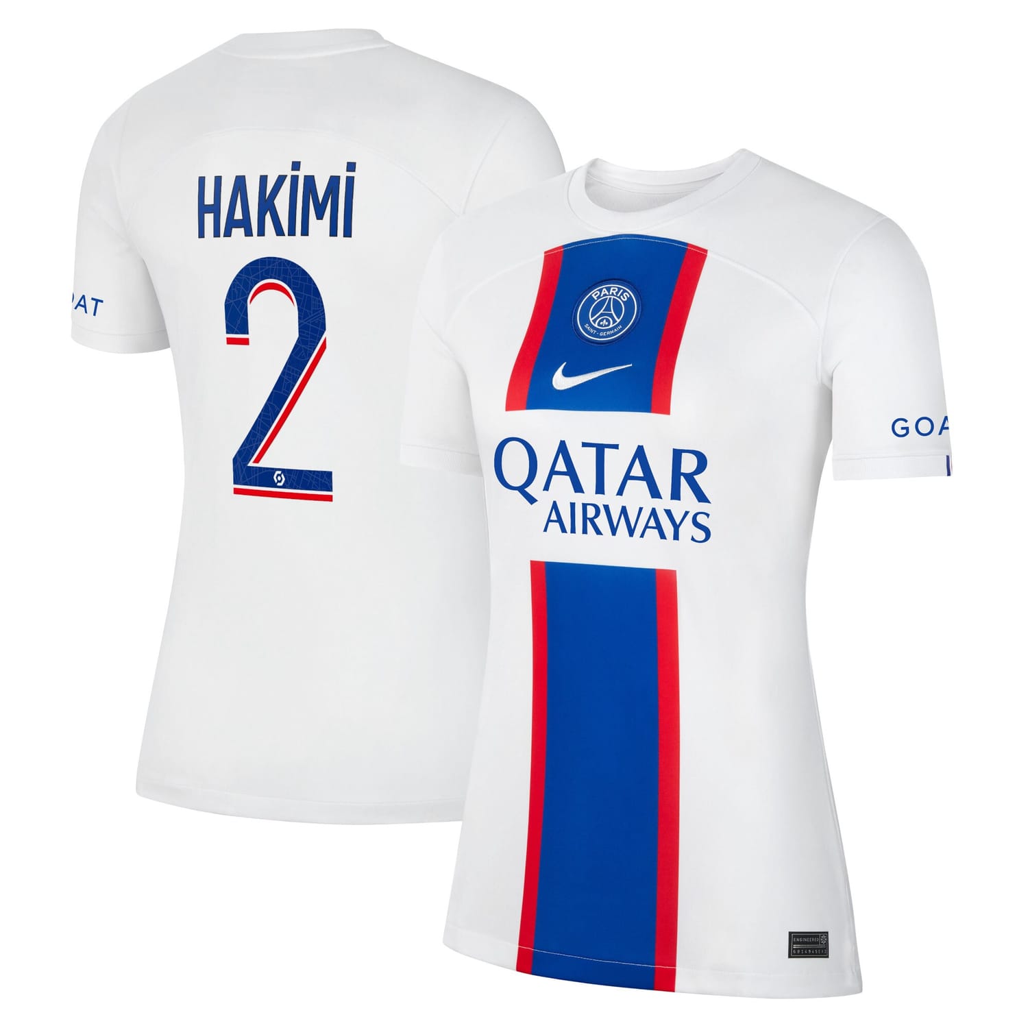Ligue 1 Paris Saint-Germain Third Jersey Shirt 2022-23 player Achraf Hakimi 2 printing for Women