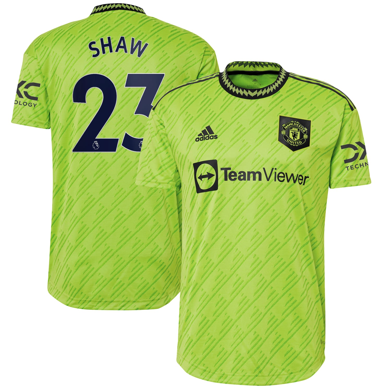 Premier League Manchester United Third Authentic Jersey Shirt 2022-23 player Luke Shaw 23 printing for Men