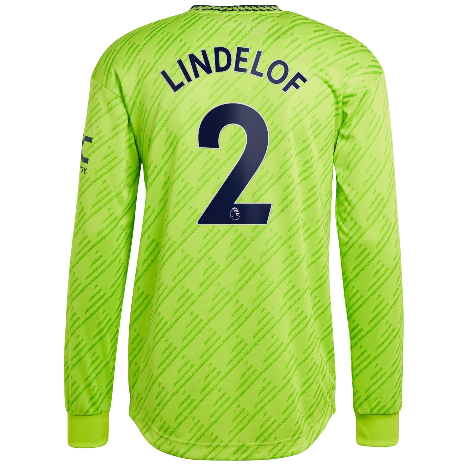 Premier League Manchester United Third Authentic Jersey Shirt Long Sleeve 2022-23 player Victor Lindelöf 2 printing for Men