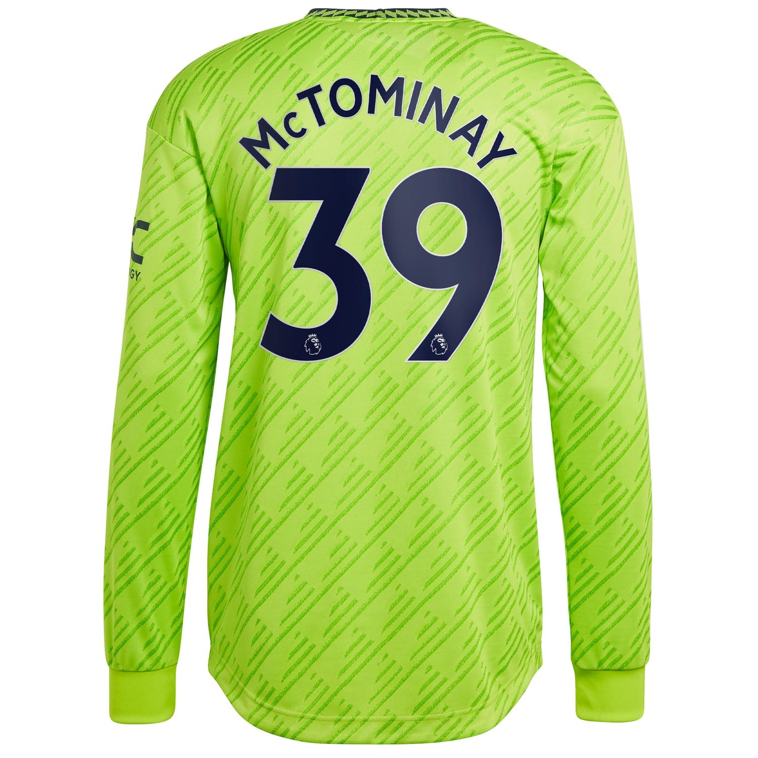 Premier League Manchester United Third Authentic Jersey Shirt Long Sleeve 2022-23 player Scott McTominay 39 printing for Men