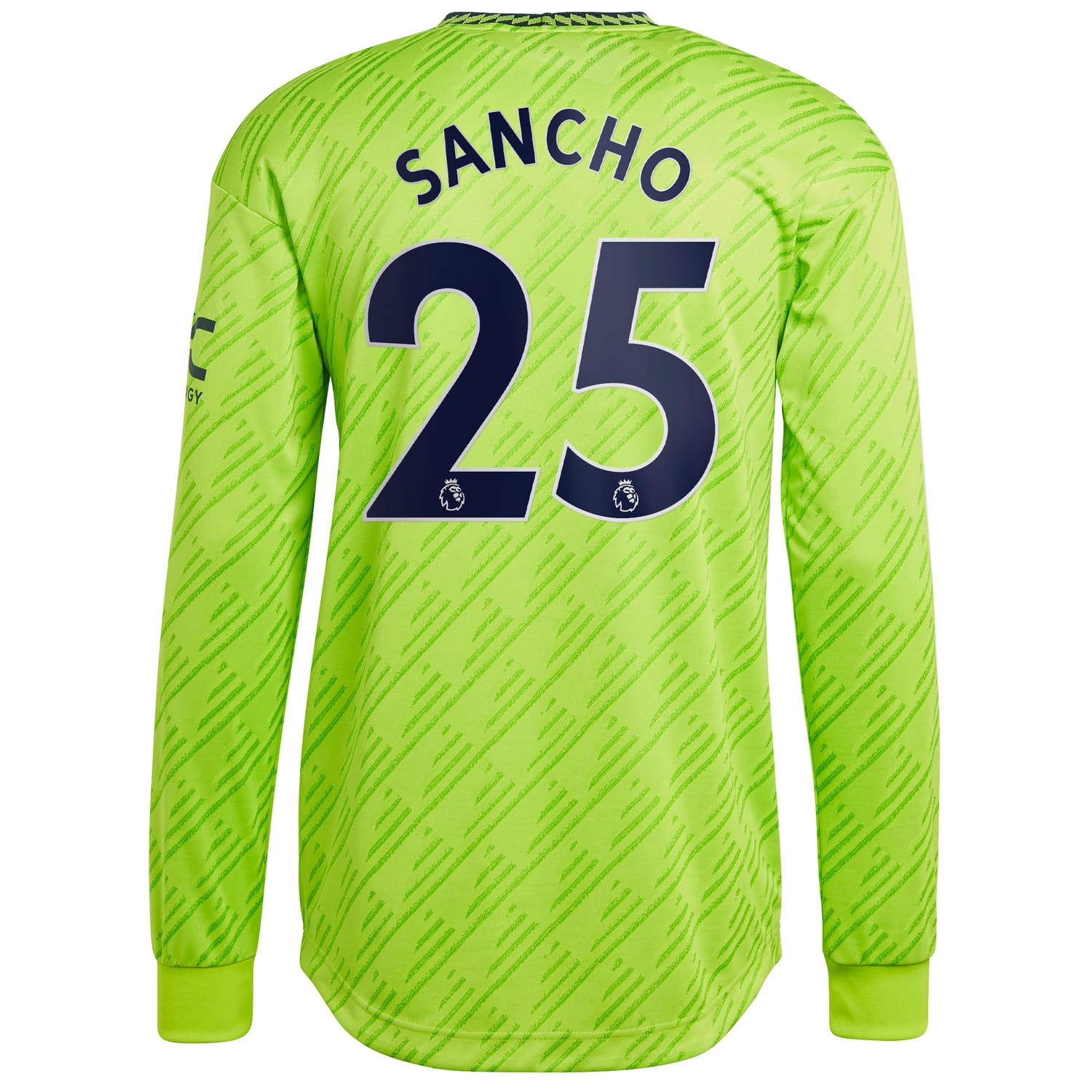 Premier League Manchester United Third Authentic Jersey Shirt Long Sleeve 2022-23 player Jadon Sancho 25 printing for Men