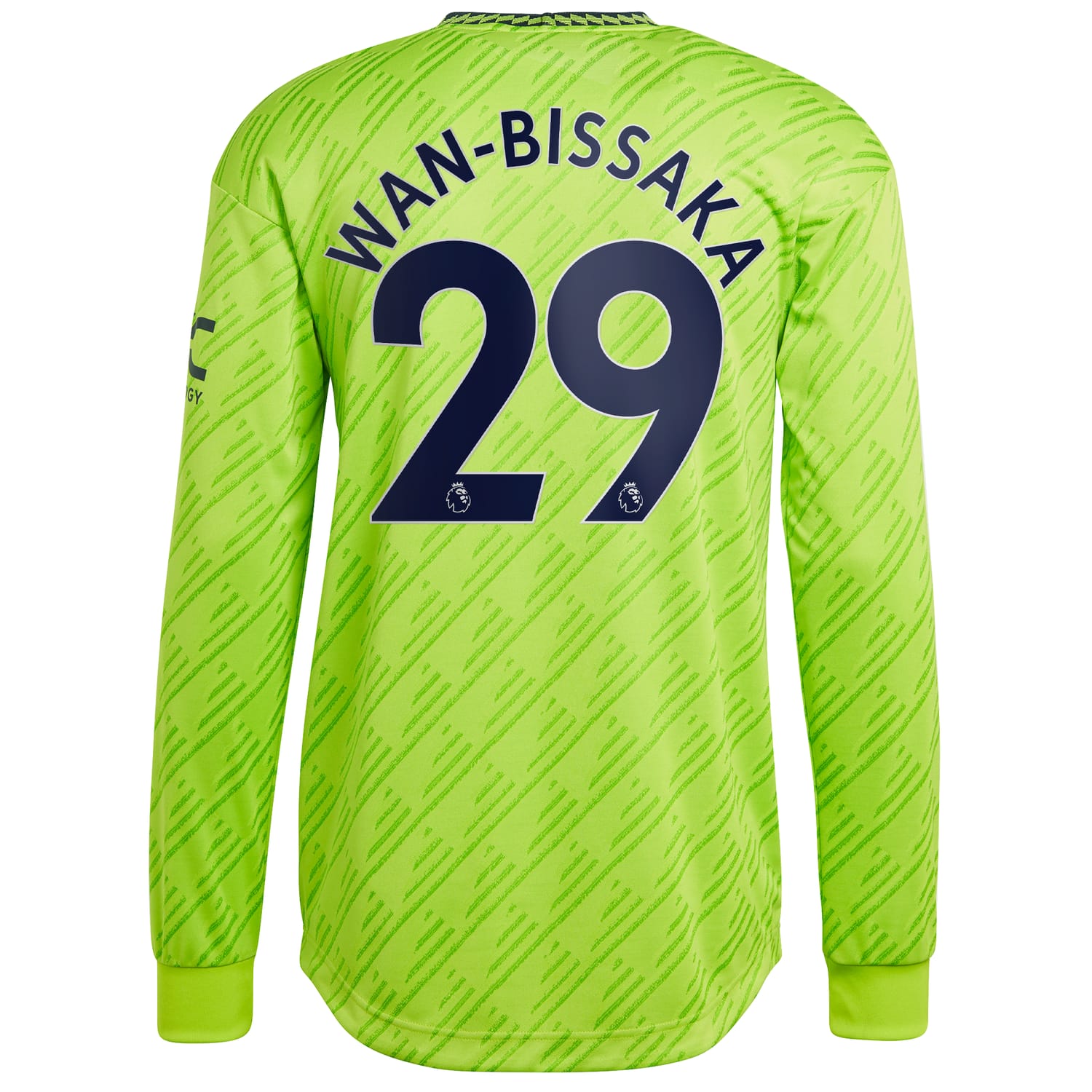 Premier League Manchester United Third Authentic Jersey Shirt Long Sleeve 2022-23 player Aaron Wan-Bissaka 29 printing for Men