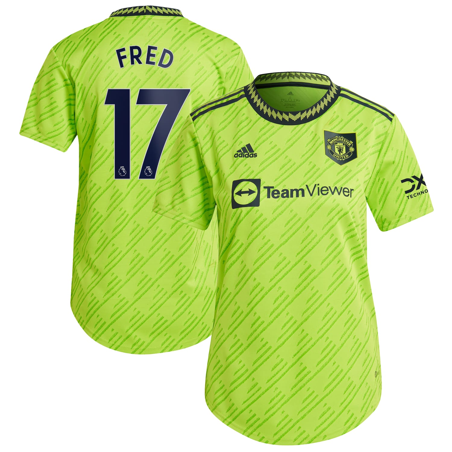Premier League Manchester United Third Authentic Jersey Shirt 2022-23 player Fred 17 printing for Women
