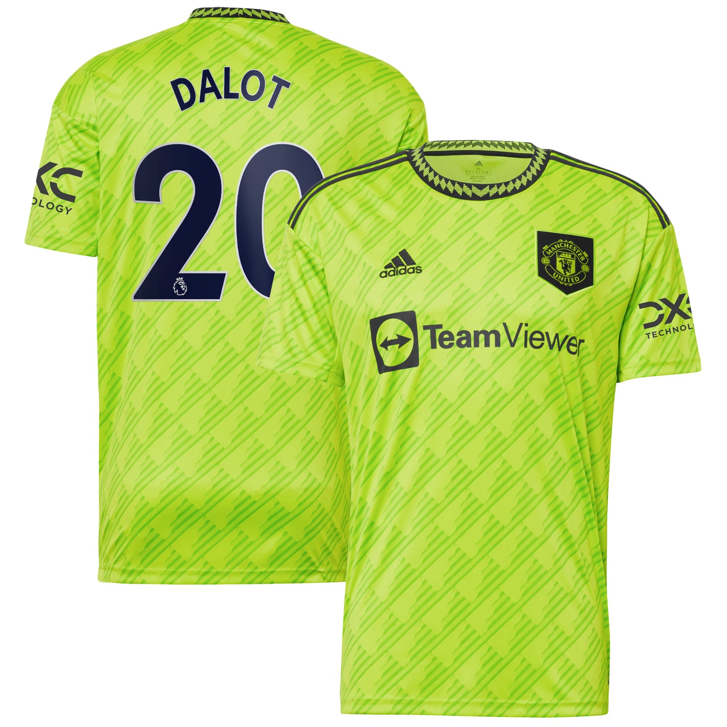Premier League Manchester United Third Jersey Shirt 2022-23 player Diogo Dalot 20 printing for Men