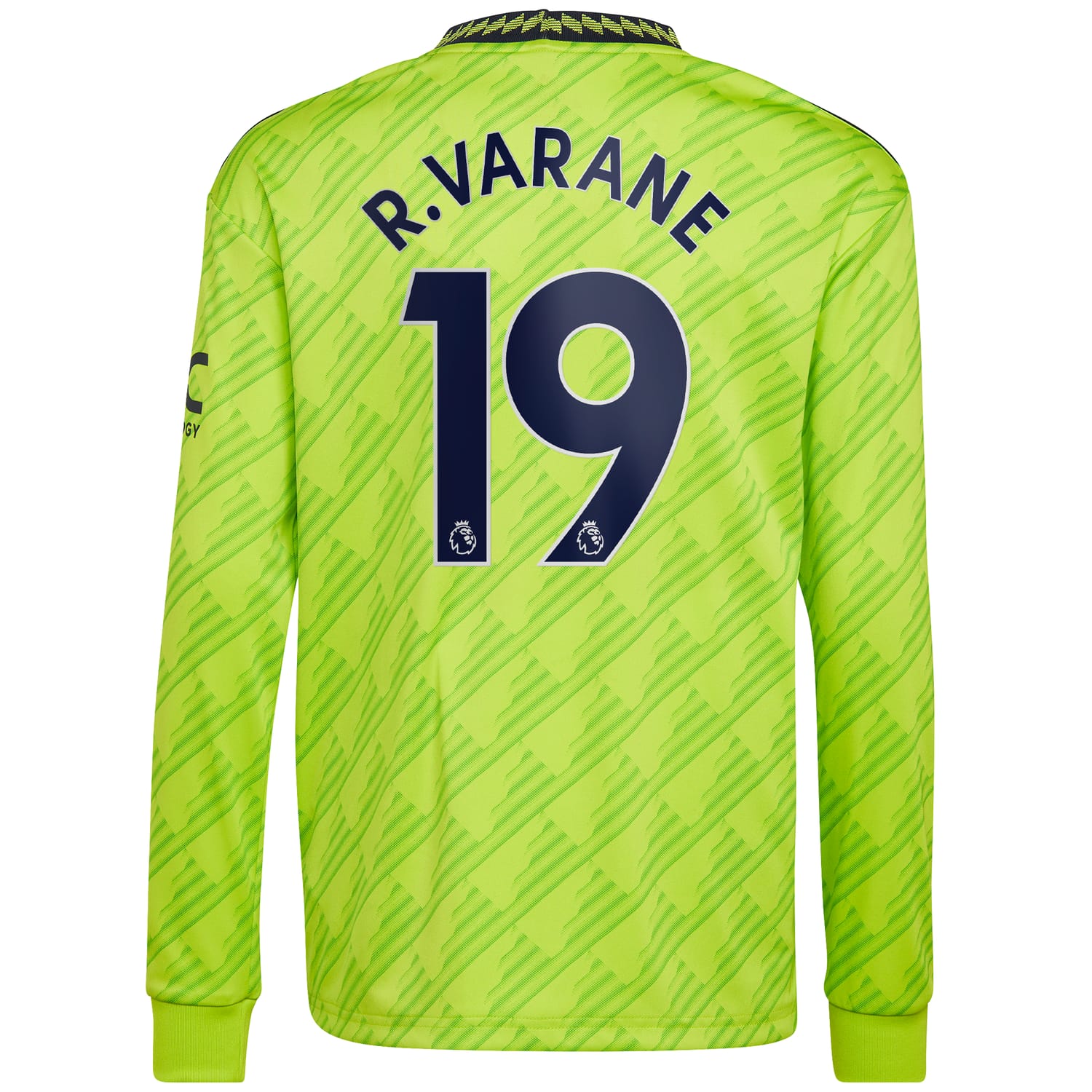 Premier League Manchester United Third Jersey Shirt Long Sleeve 2022-23 player Raphael Varane 19 printing for Men