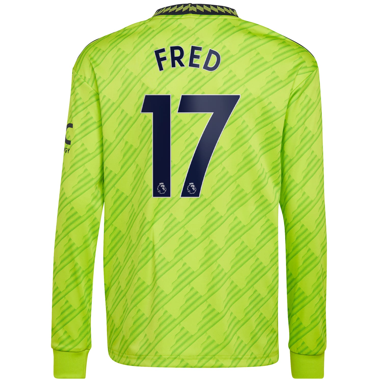 Premier League Manchester United Third Jersey Shirt Long Sleeve 2022-23 player Fred 17 printing for Men
