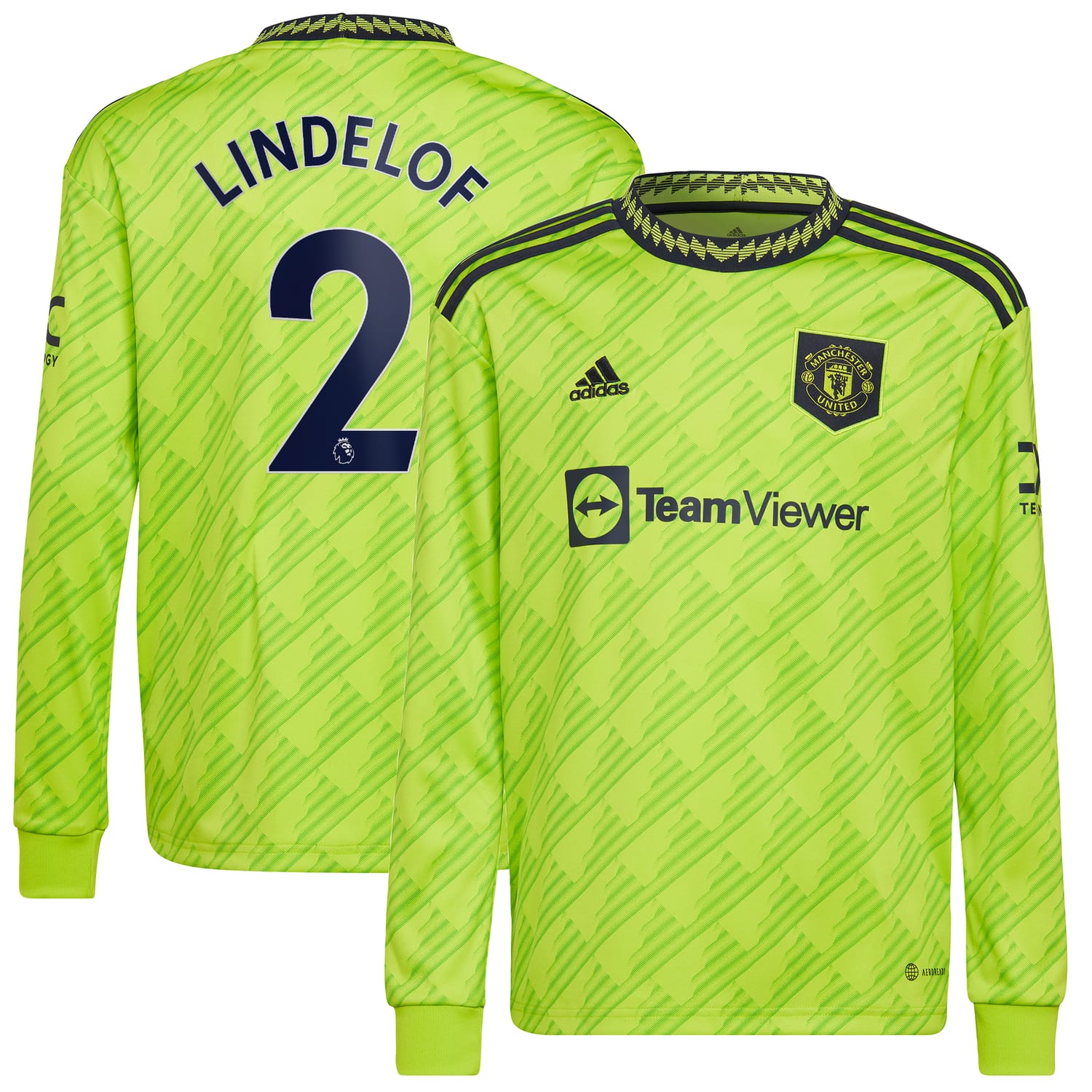 Premier League Manchester United Third Jersey Shirt Long Sleeve 2022-23 player Victor Lindelöf 2 printing for Men