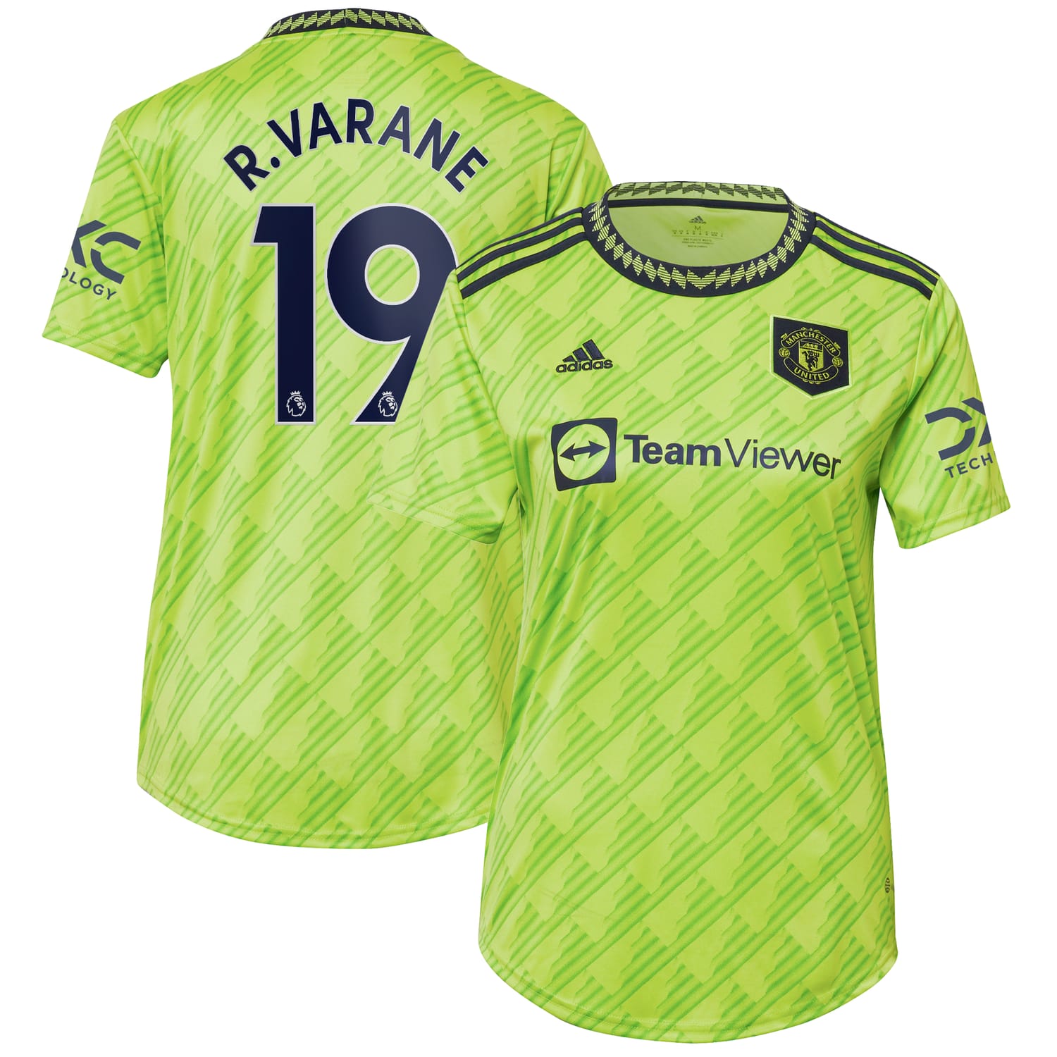 Premier League Manchester United Third Jersey Shirt 2022-23 player Raphael Varane 19 printing for Women