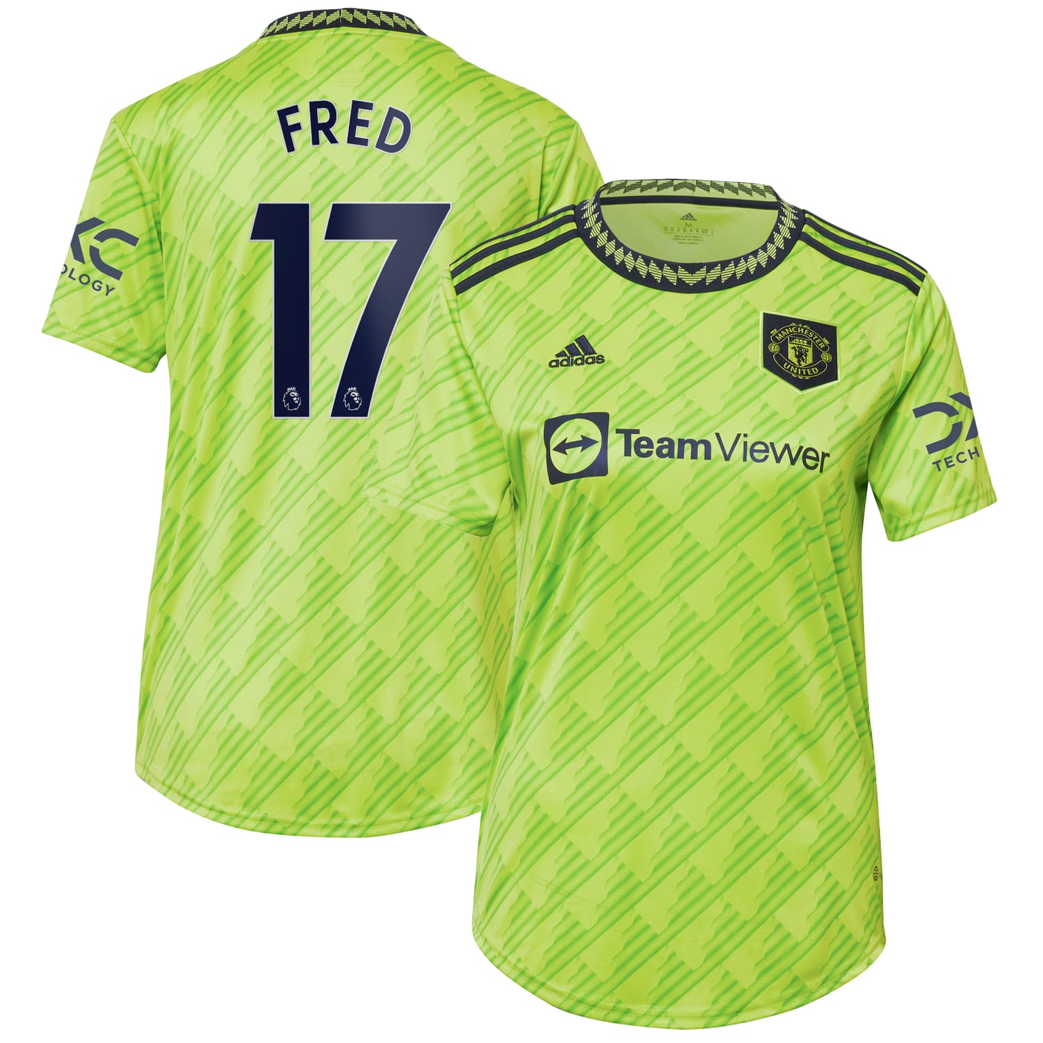 Premier League Manchester United Third Jersey Shirt 2022-23 player Fred 17 printing for Women