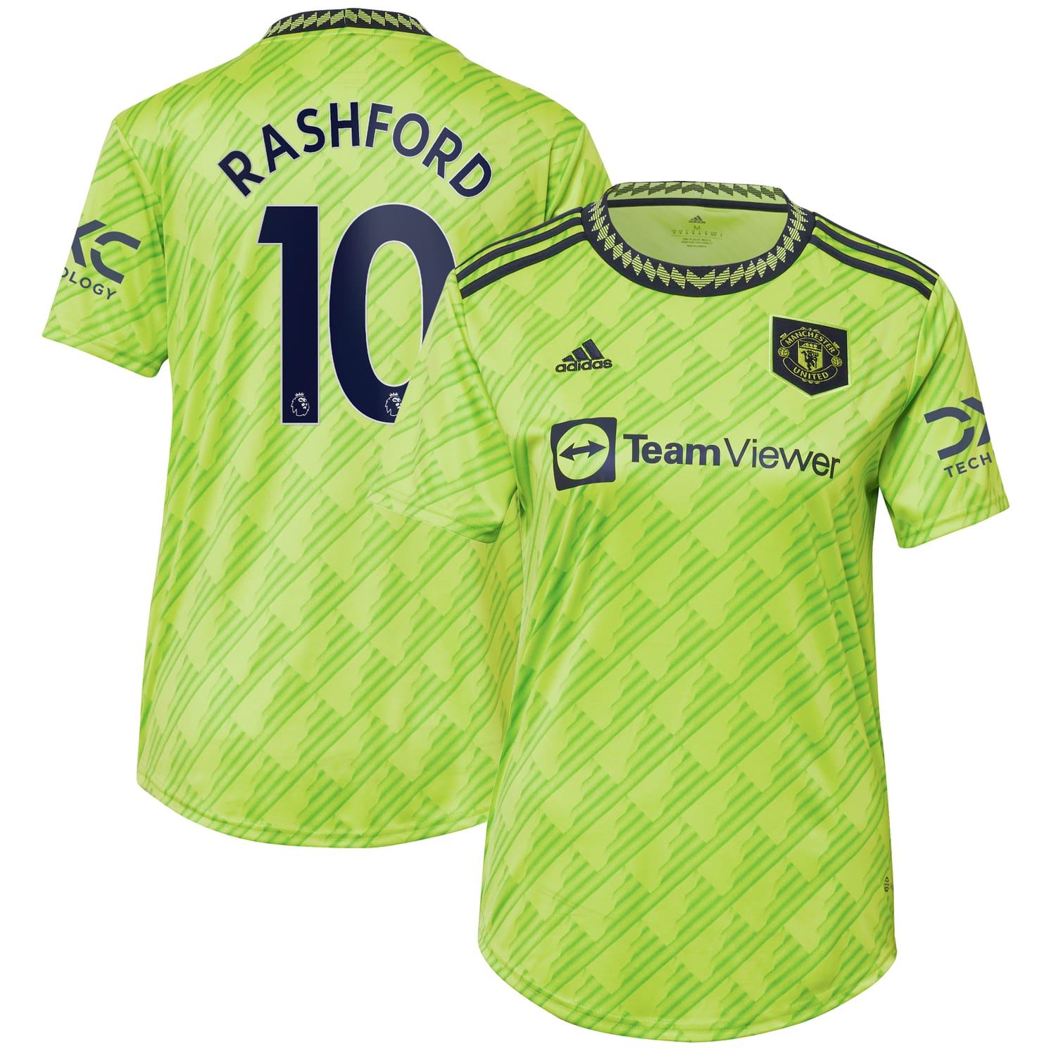 Premier League Manchester United Third Jersey Shirt 2022-23 player Marcus Rashford 10 printing for Women