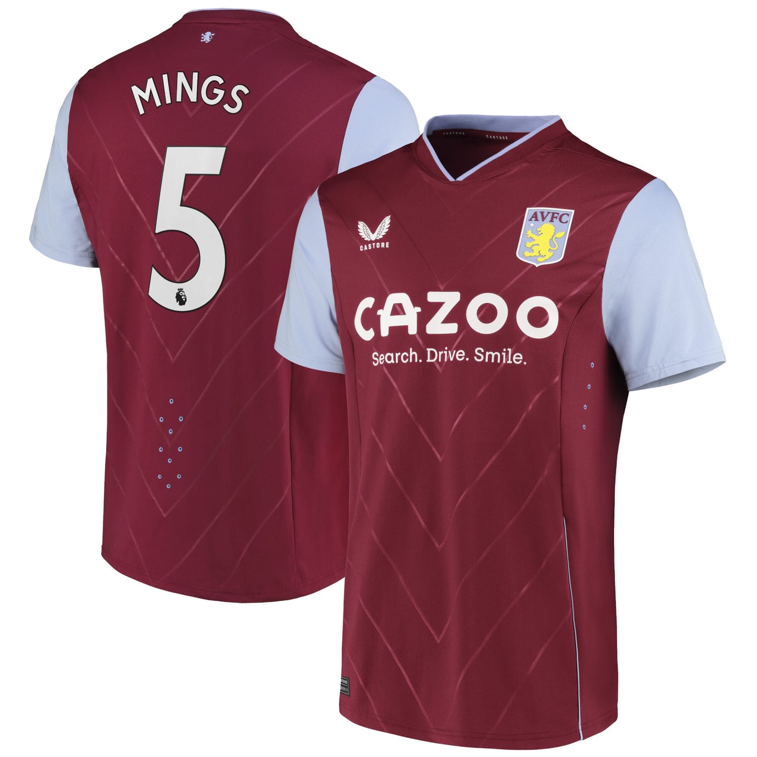 Premier League Ast. Villa Home Pro Jersey Shirt 2022-23 player Tyrone Mings 5 printing for Men