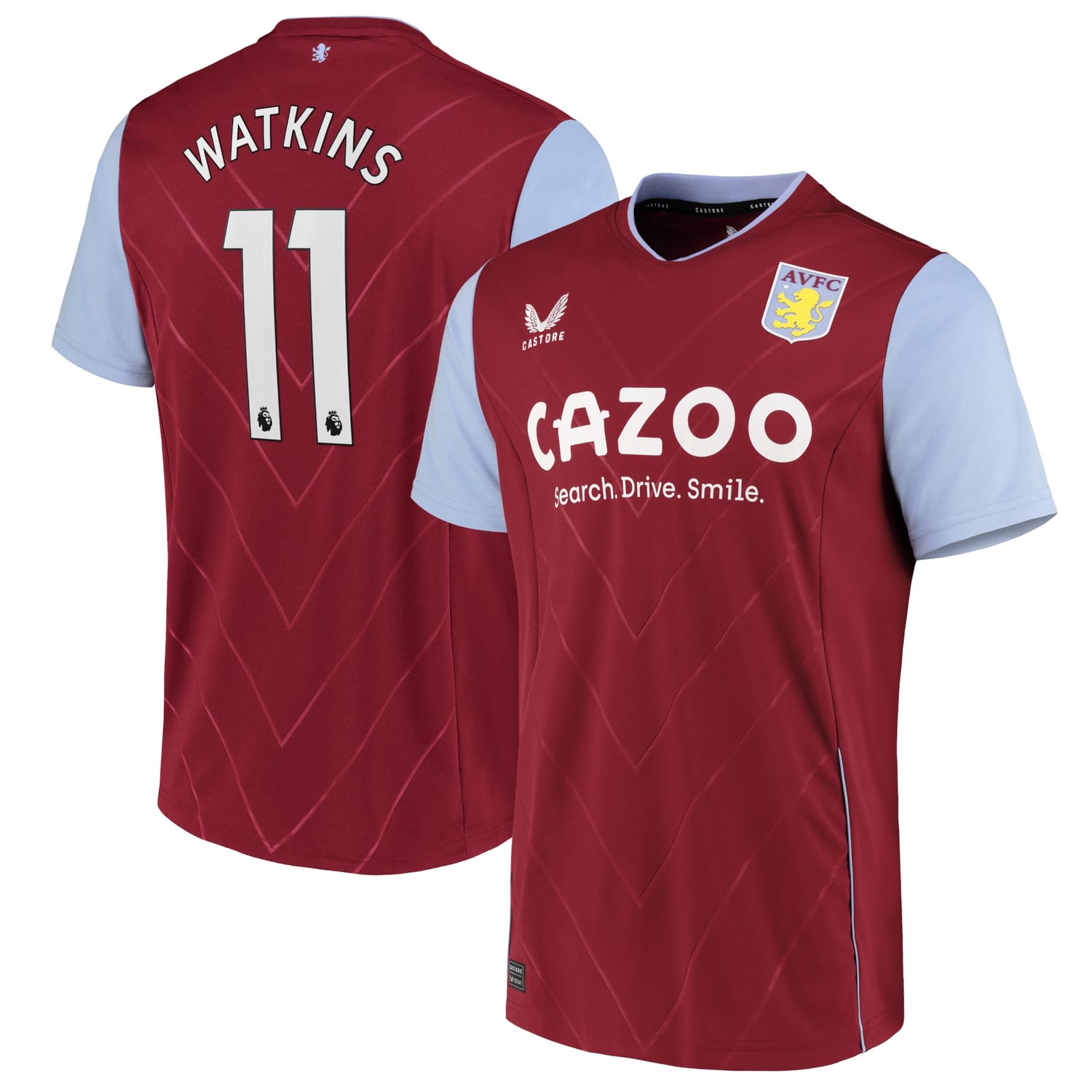 Premier League Ast. Villa Home Jersey Shirt 2022-23 player Ollie Watkins 11 printing for Men