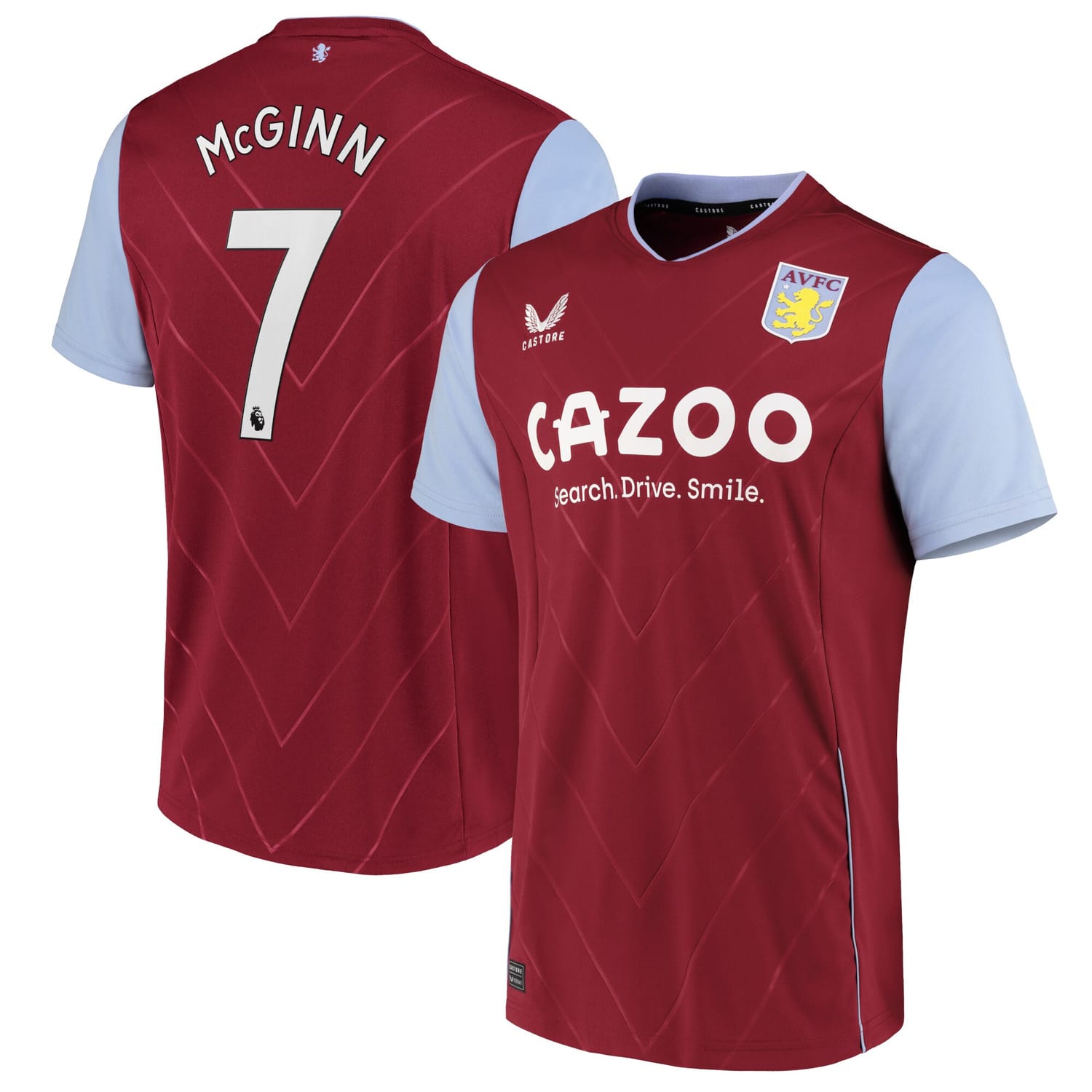 Premier League Ast. Villa Home Jersey Shirt 2022-23 player John McGinn 7 printing for Men