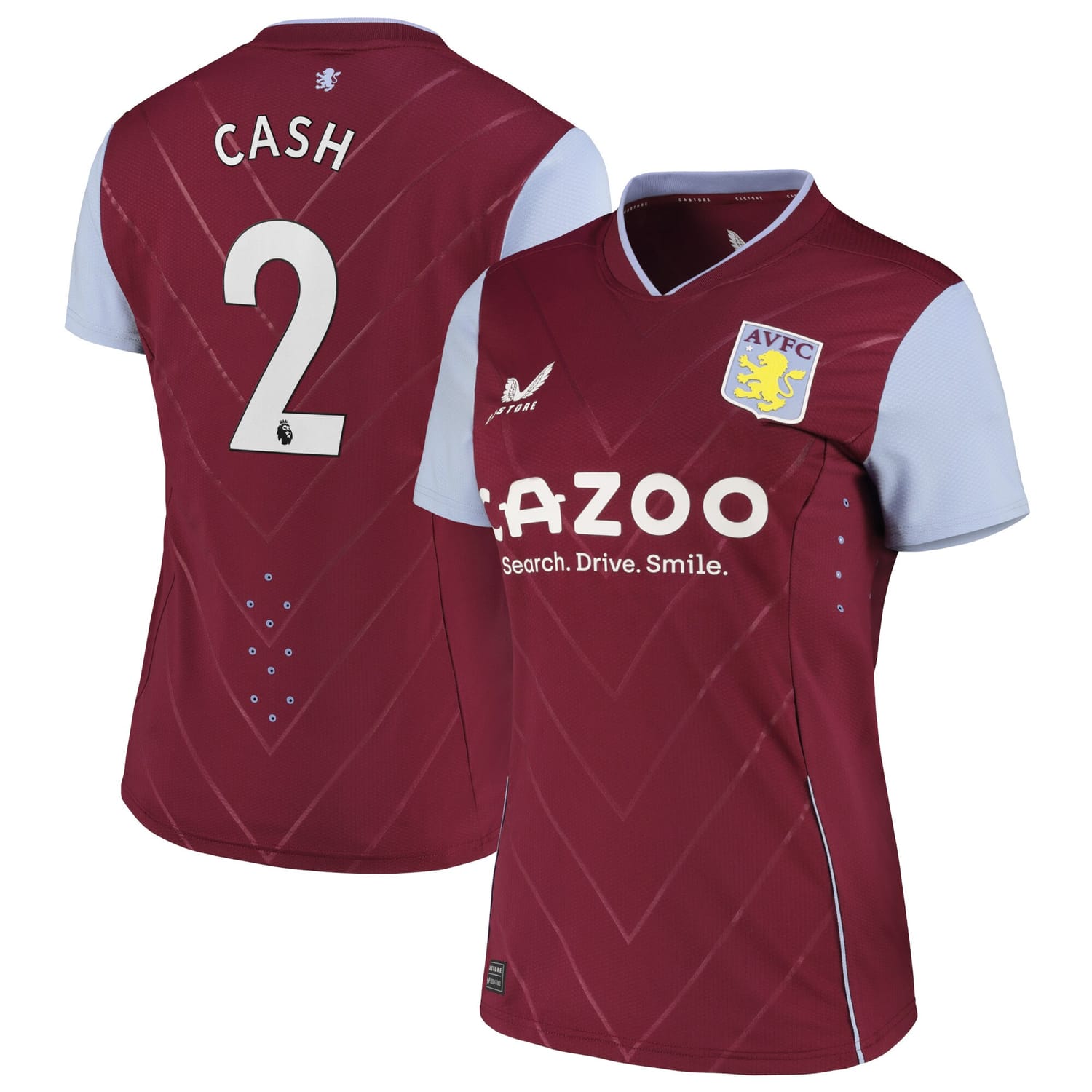 Premier League Ast. Villa Home Pro Jersey Shirt 2022-23 player Matty Cash 2 printing for Women