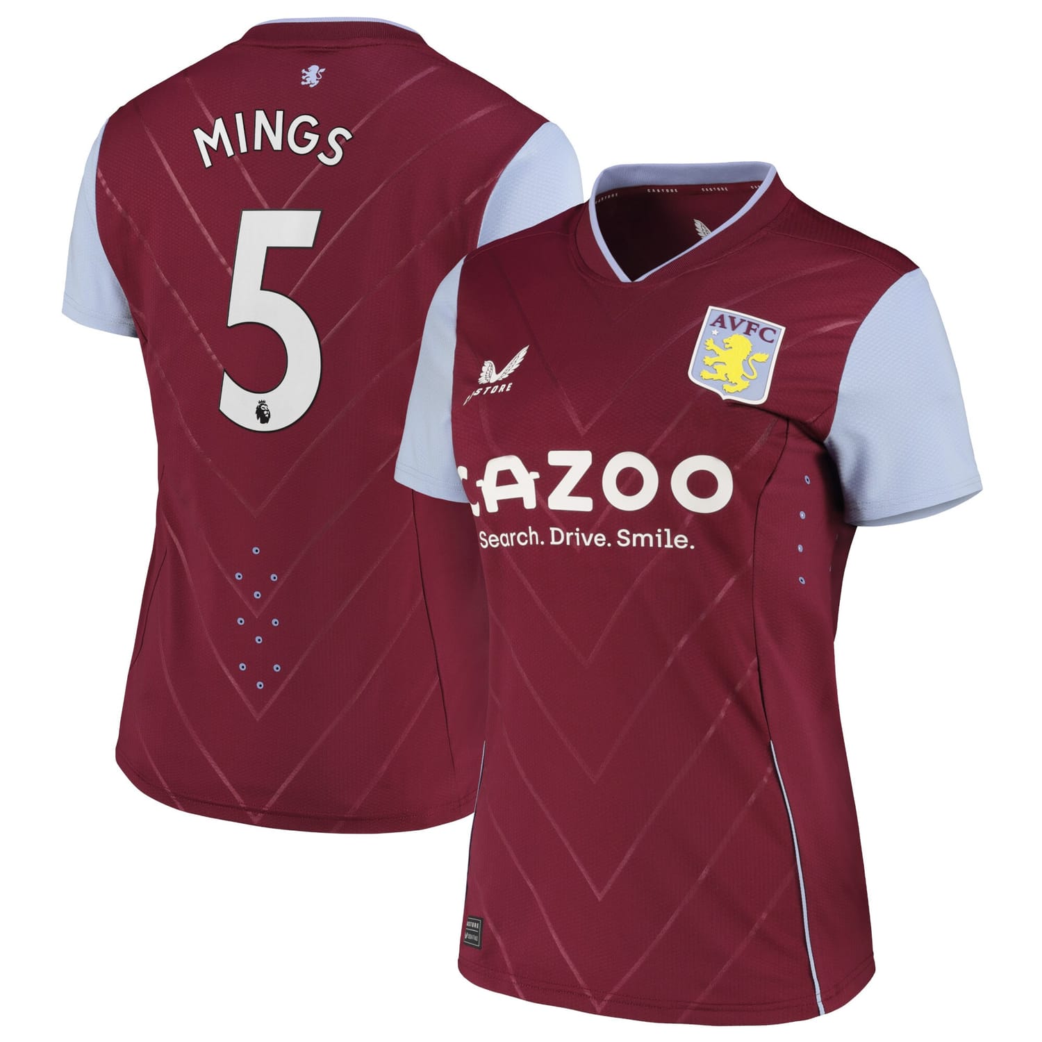Premier League Ast. Villa Home Pro Jersey Shirt 2022-23 player Tyrone Mings 5 printing for Women