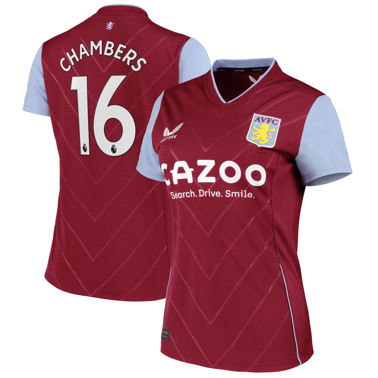 Premier League Ast. Villa Home Jersey Shirt 2022-23 player Calum Chambers 16 printing for Women
