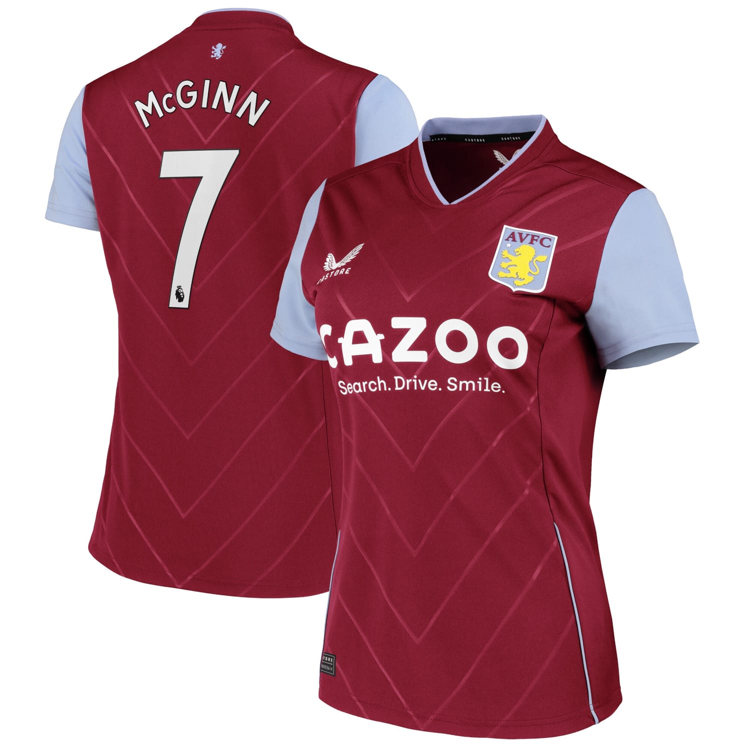 Premier League Ast. Villa Home Jersey Shirt 2022-23 player John McGinn 7 printing for Women
