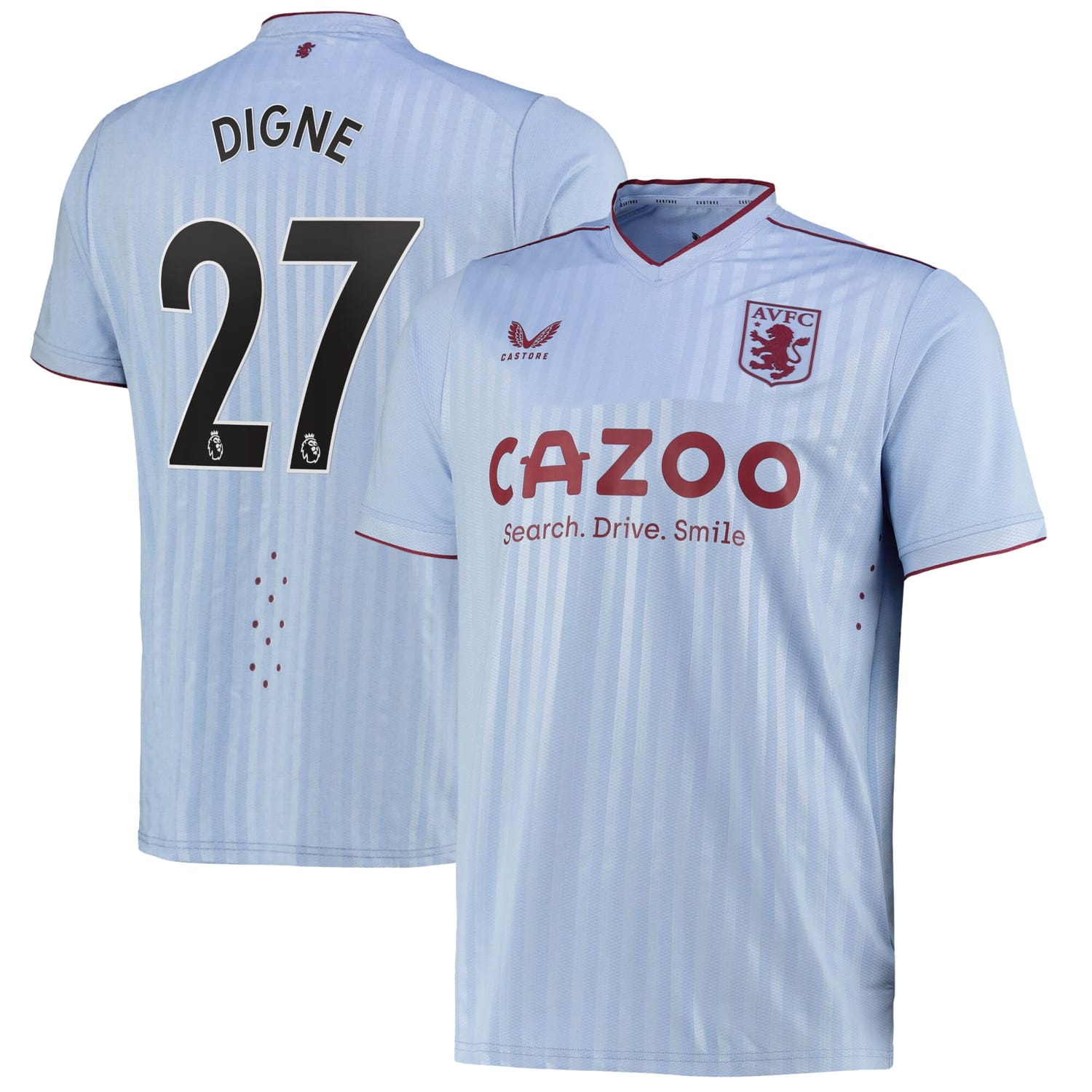 Premier League Ast. Villa Away Pro Jersey Shirt 2022-23 player Lucas Digne 27 printing for Men