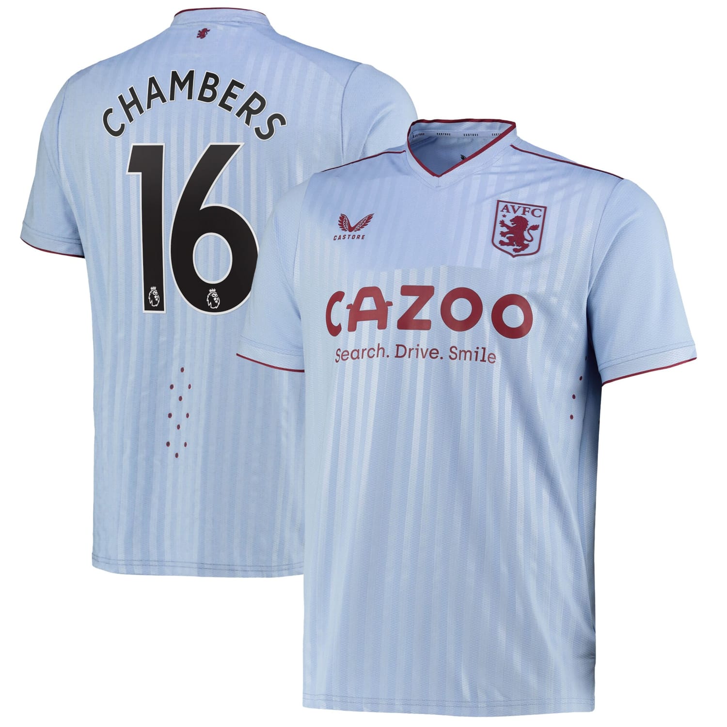 Premier League Ast. Villa Away Pro Jersey Shirt 2022-23 player Calum Chambers 16 printing for Men