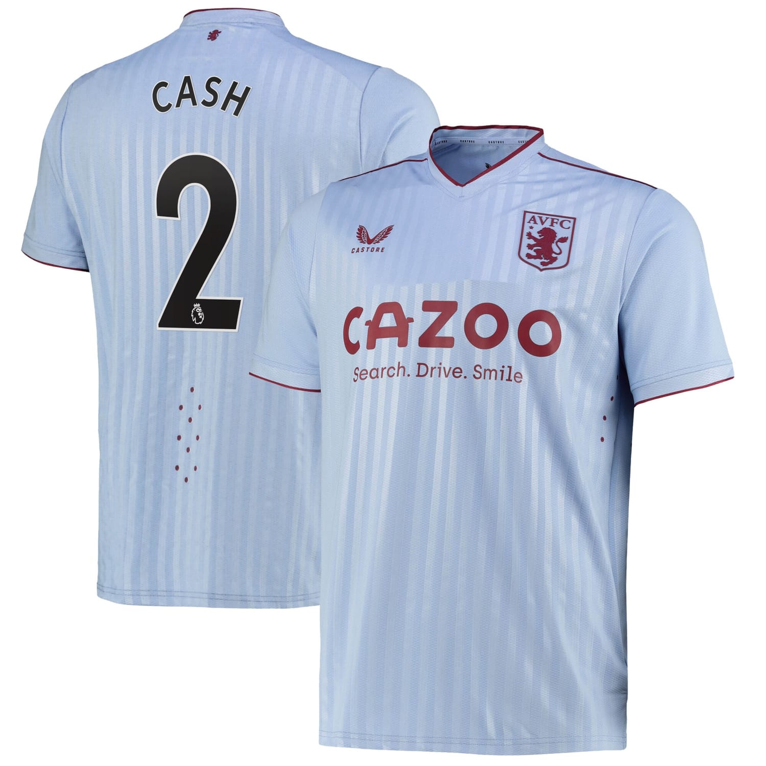 Premier League Aston Villa Away Pro Jersey Shirt 2022-23 player Matty Cash 2 printing for Men