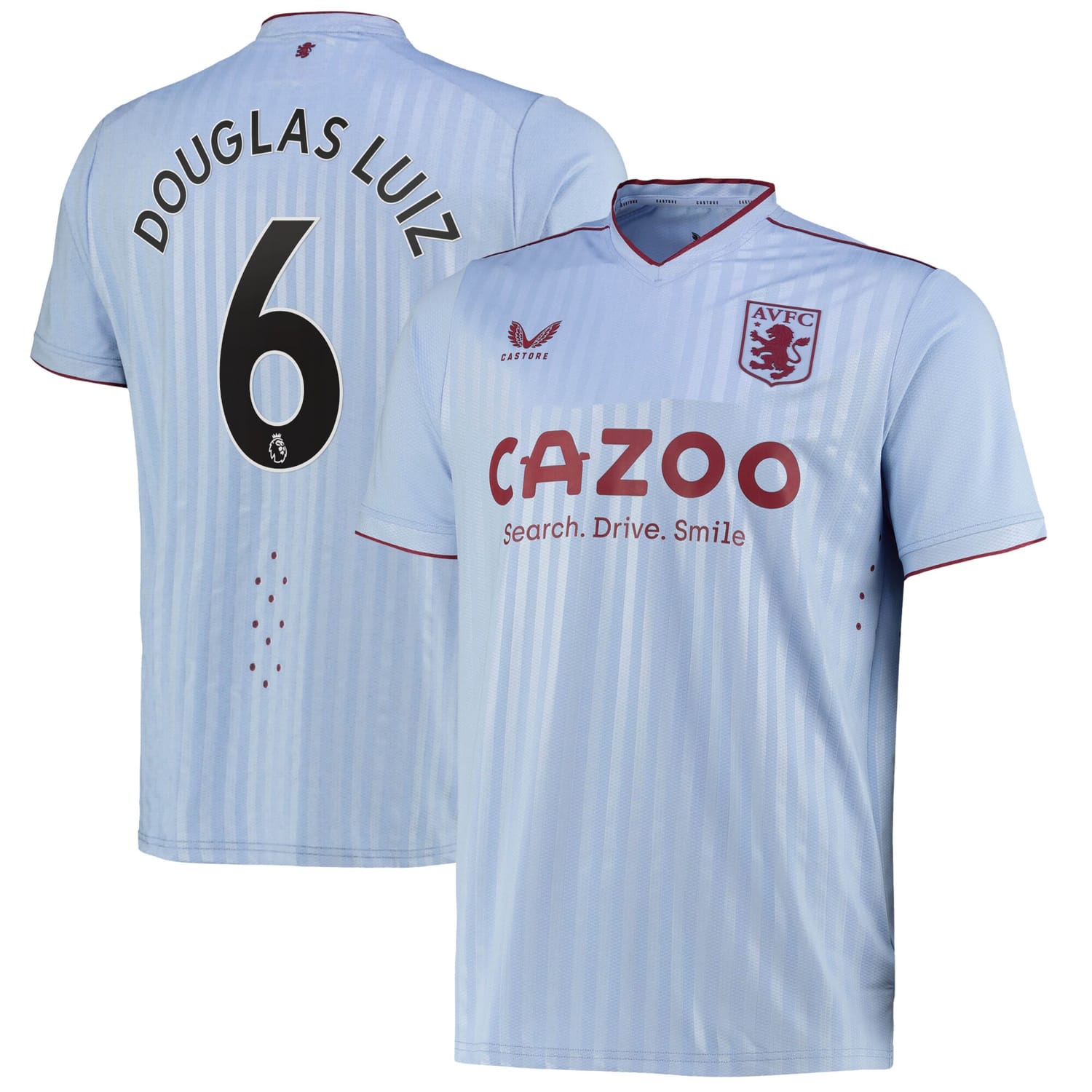 Premier League Aston Villa Away Pro Jersey Shirt 2022-23 player Douglas Luiz 6 printing for Men