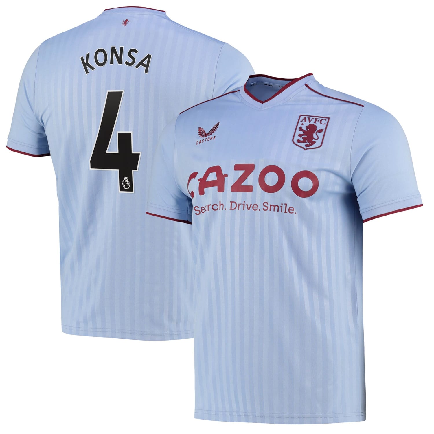 Premier League Ast. Villa Away Jersey Shirt 2022-23 player Ezri Konsa 4 printing for Men