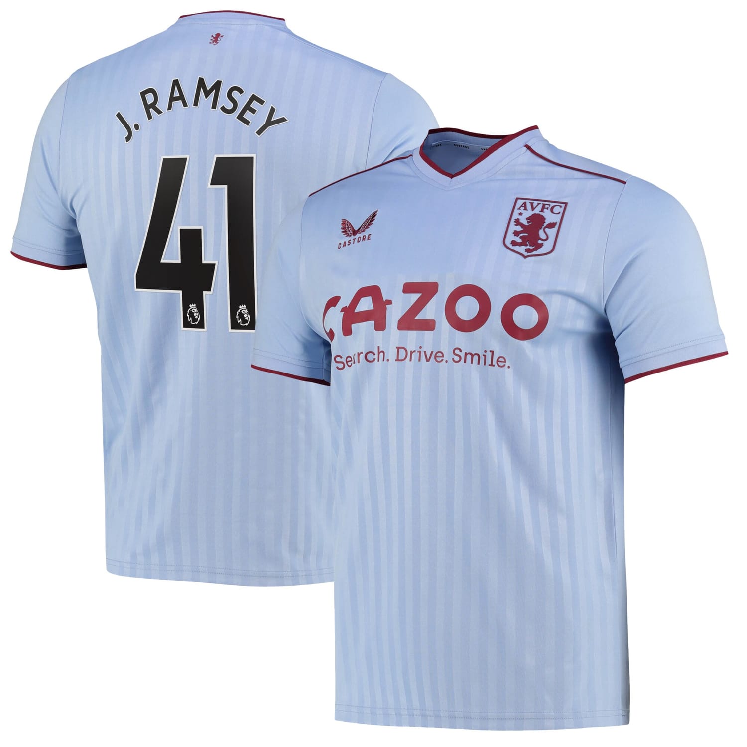 Premier League Ast. Villa Away Jersey Shirt 2022-23 player Jacob Ramsey 41 printing for Men