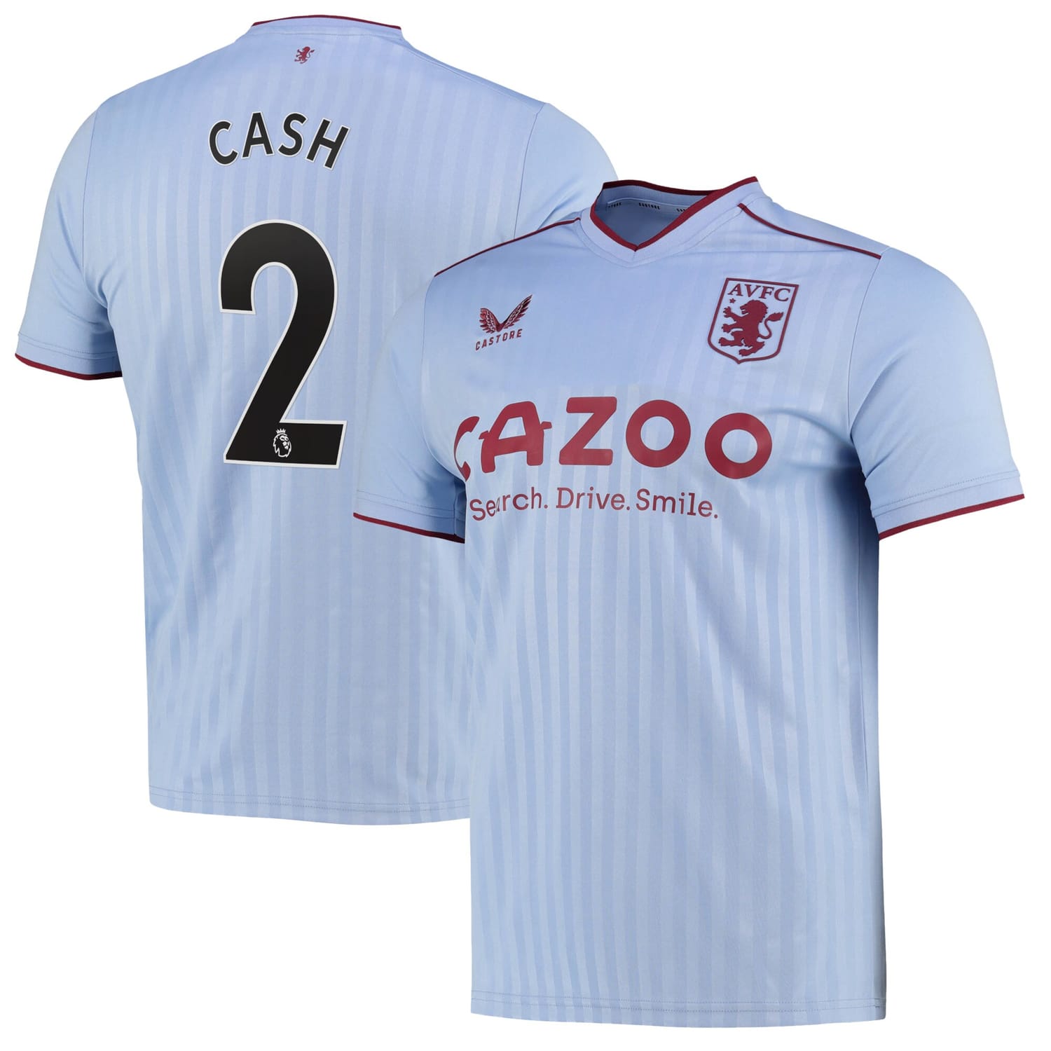 Premier League Ast. Villa Away Jersey Shirt 2022-23 player Matty Cash 2 printing for Men