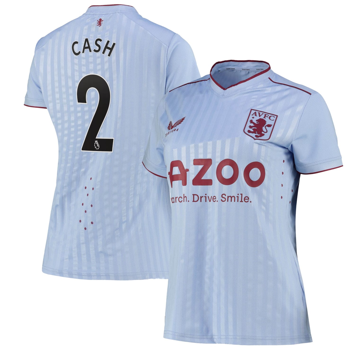 Premier League Ast. Villa Away Pro Jersey Shirt 2022-23 player Matty Cash 2 printing for Women