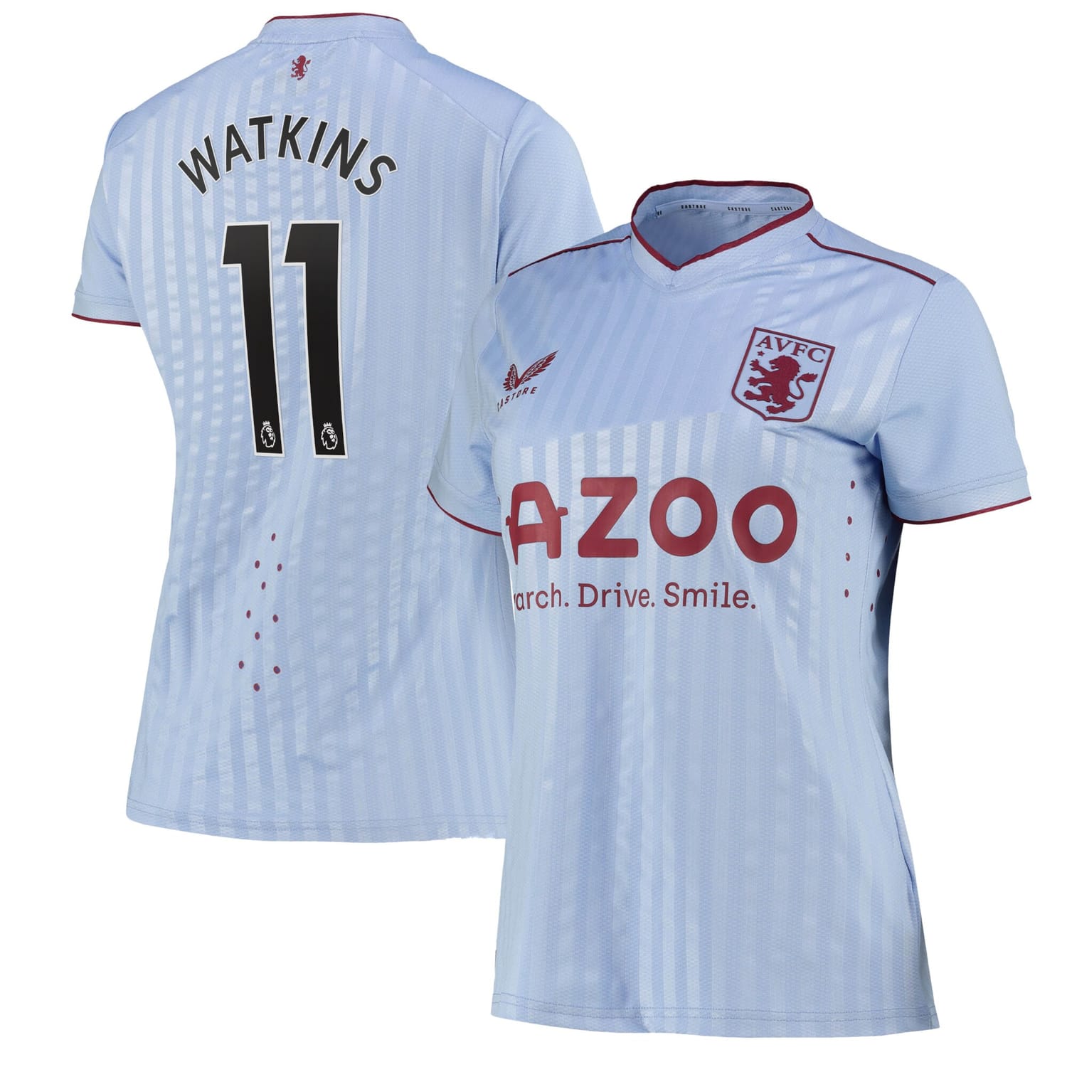 Premier League Ast. Villa Away Pro Jersey Shirt 2022-23 player Ollie Watkins 11 printing for Women