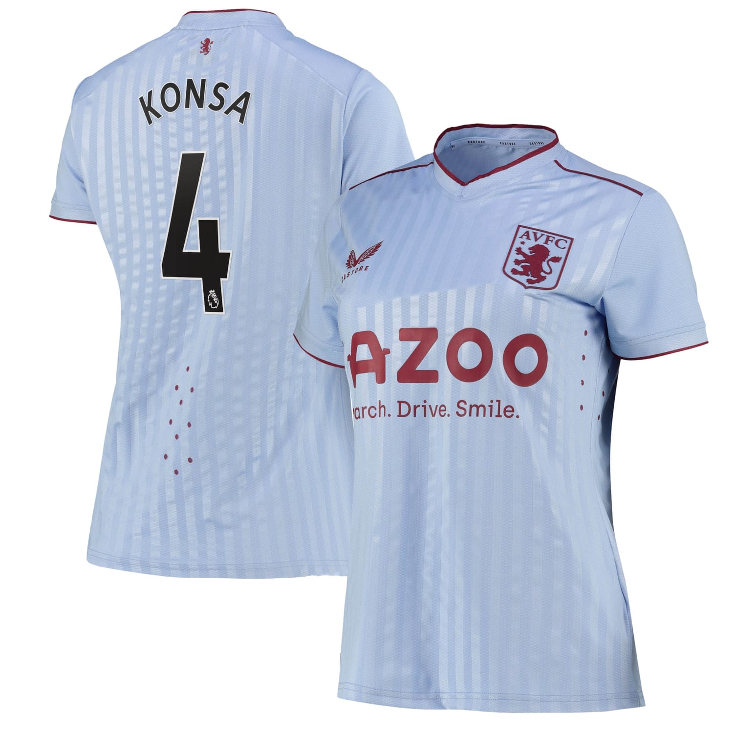 Premier League Ast. Villa Away Pro Jersey Shirt 2022-23 player Ezri Konsa 4 printing for Women