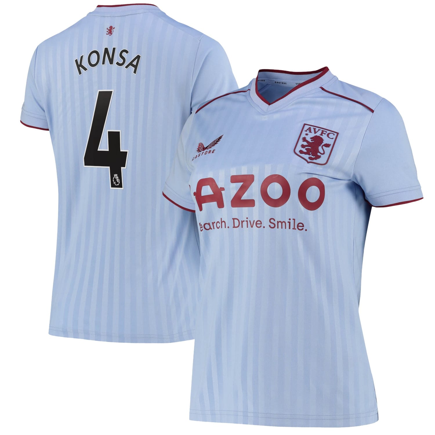 Premier League Ast. Villa Away Jersey Shirt 2022-23 player Ezri Konsa 4 printing for Women