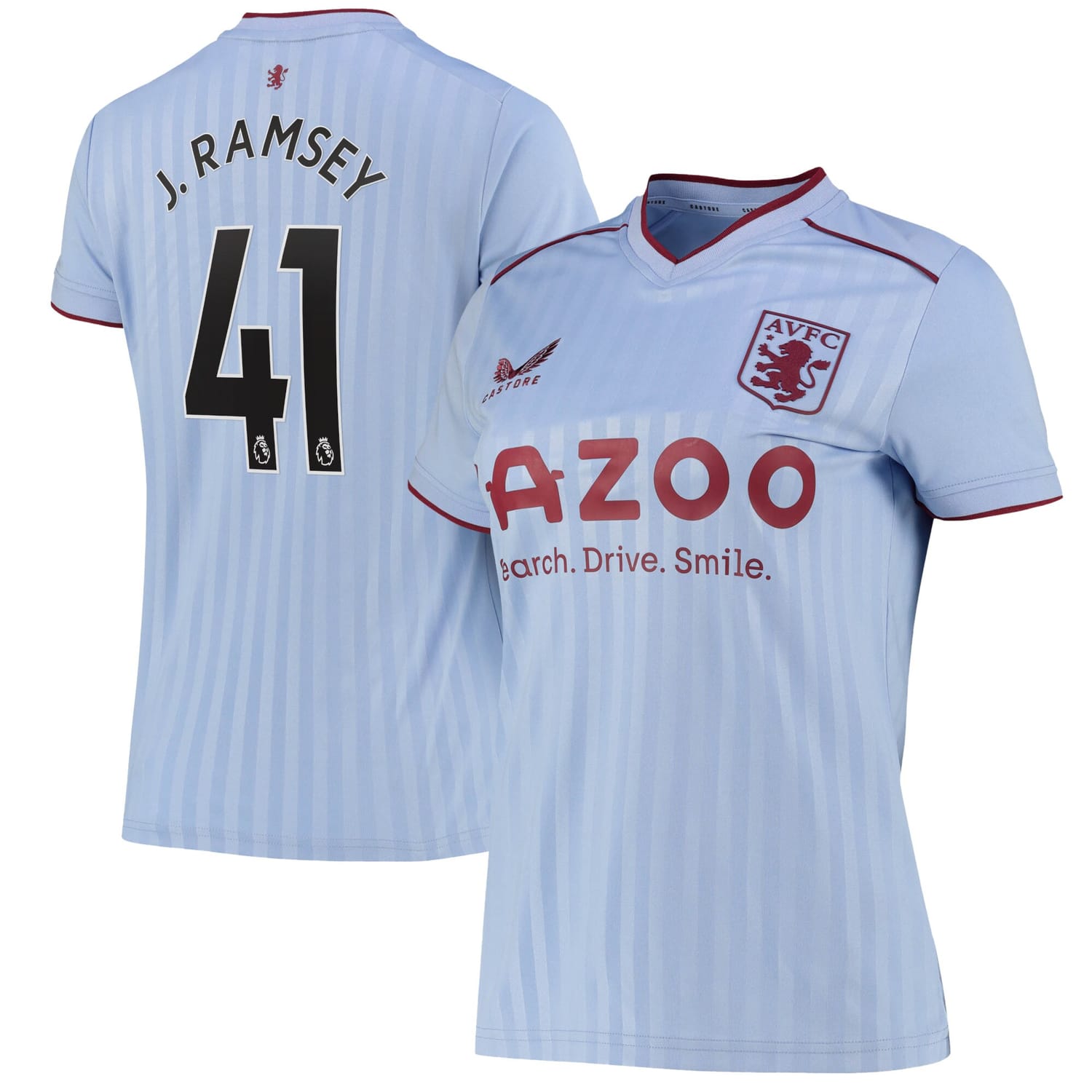 Premier League Ast. Villa Away Jersey Shirt 2022-23 player Jacob Ramsey 41 printing for Women