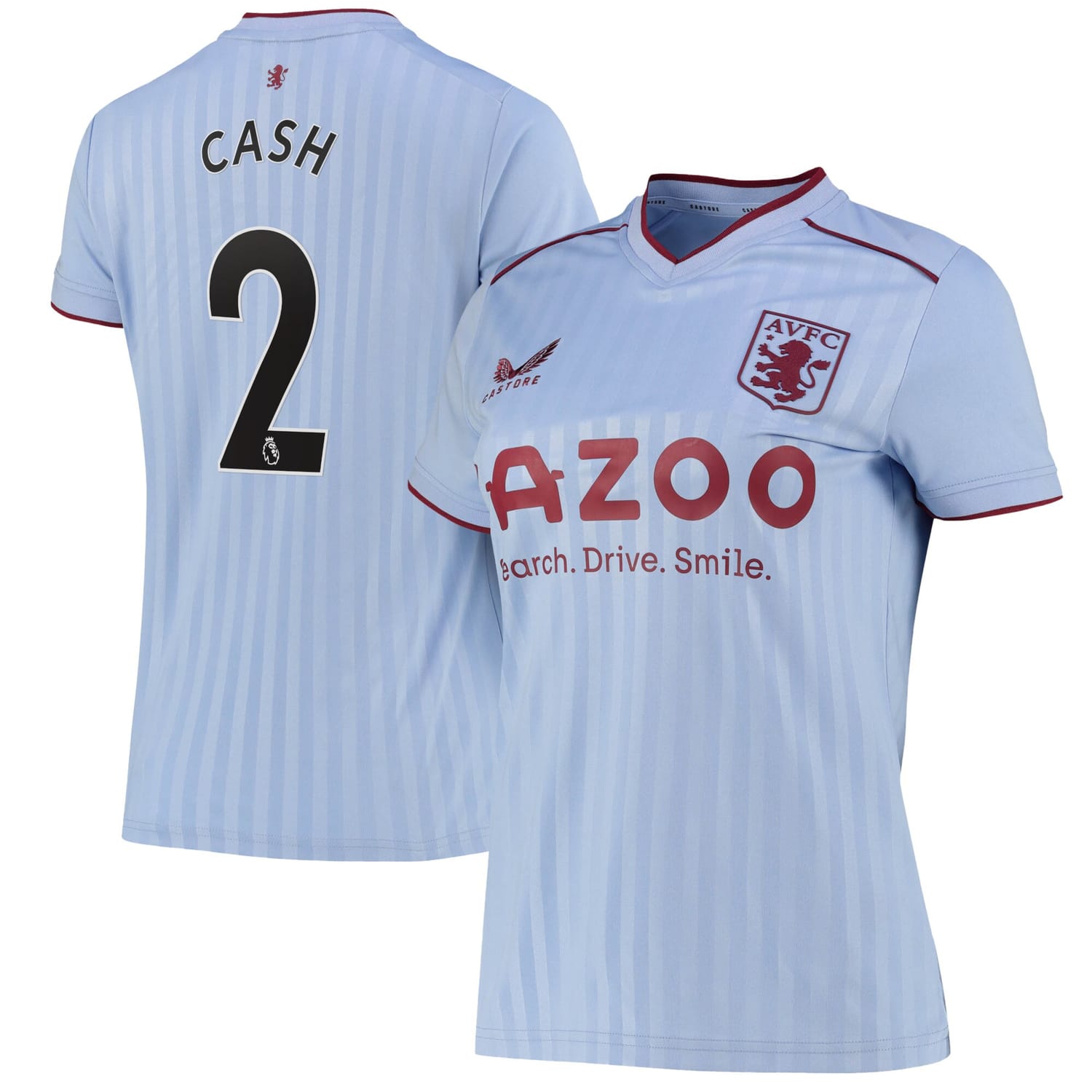 Premier League Ast. Villa Away Jersey Shirt 2022-23 player Matty Cash 2 printing for Women
