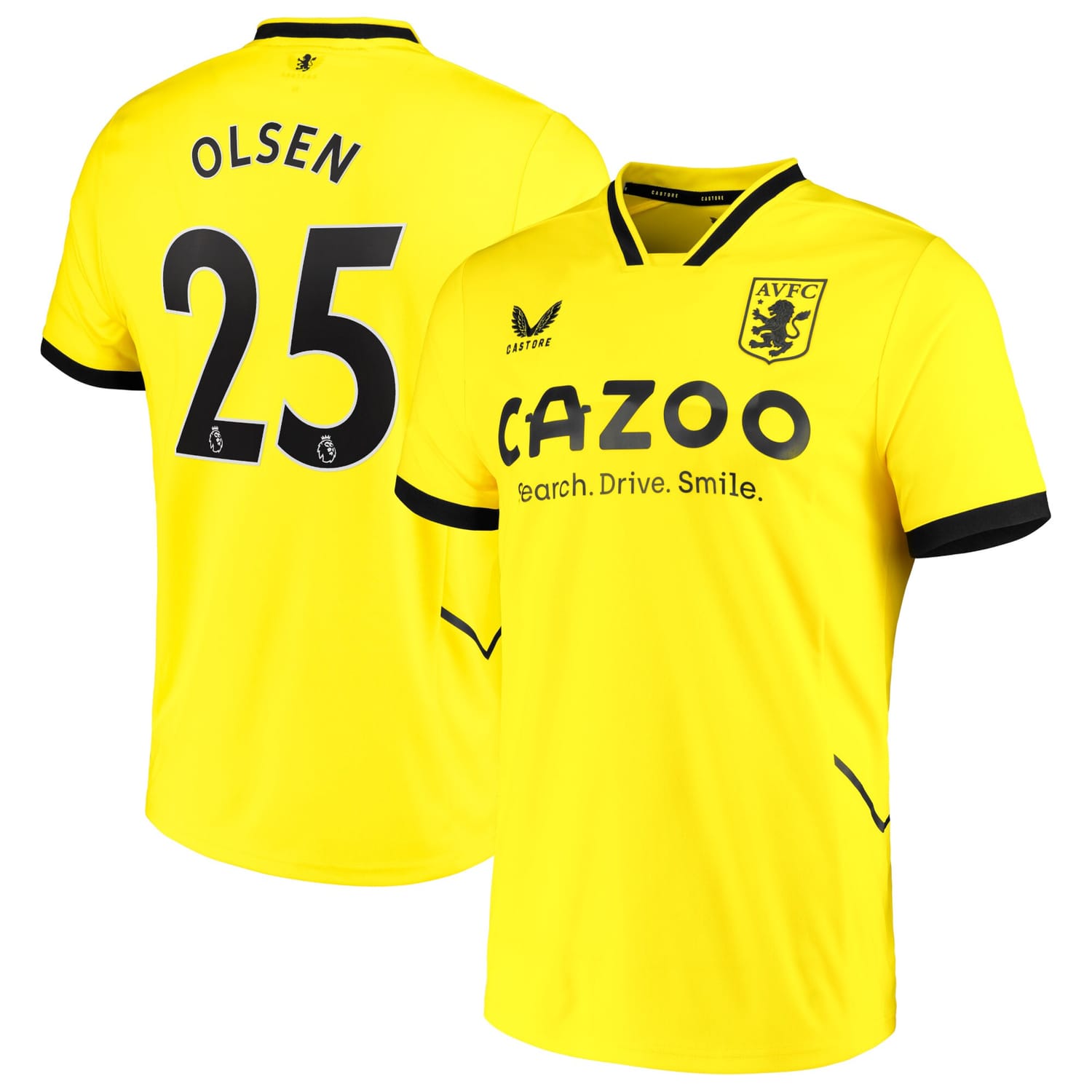 Premier League Ast. Villa Third Goalkeeper Jersey Shirt 2022-23 player Robin 25 printing for Men