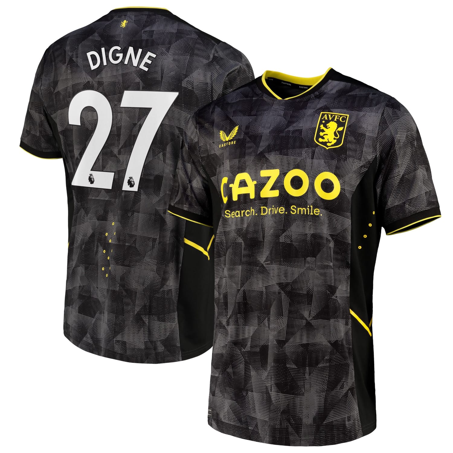 Premier League Ast. Villa Third Pro Jersey Shirt 2022-23 player Lucas Digne 27 printing for Men