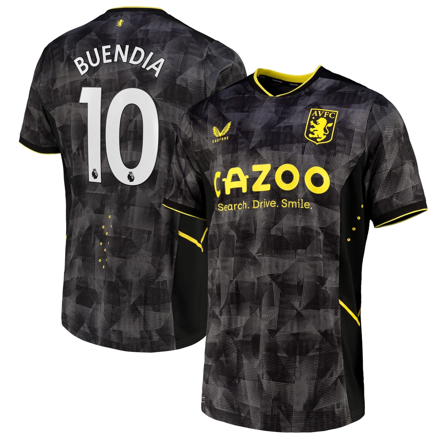 Premier League Ast. Villa Third Pro Jersey Shirt 2022-23 player Emi Buendía 10 printing for Men