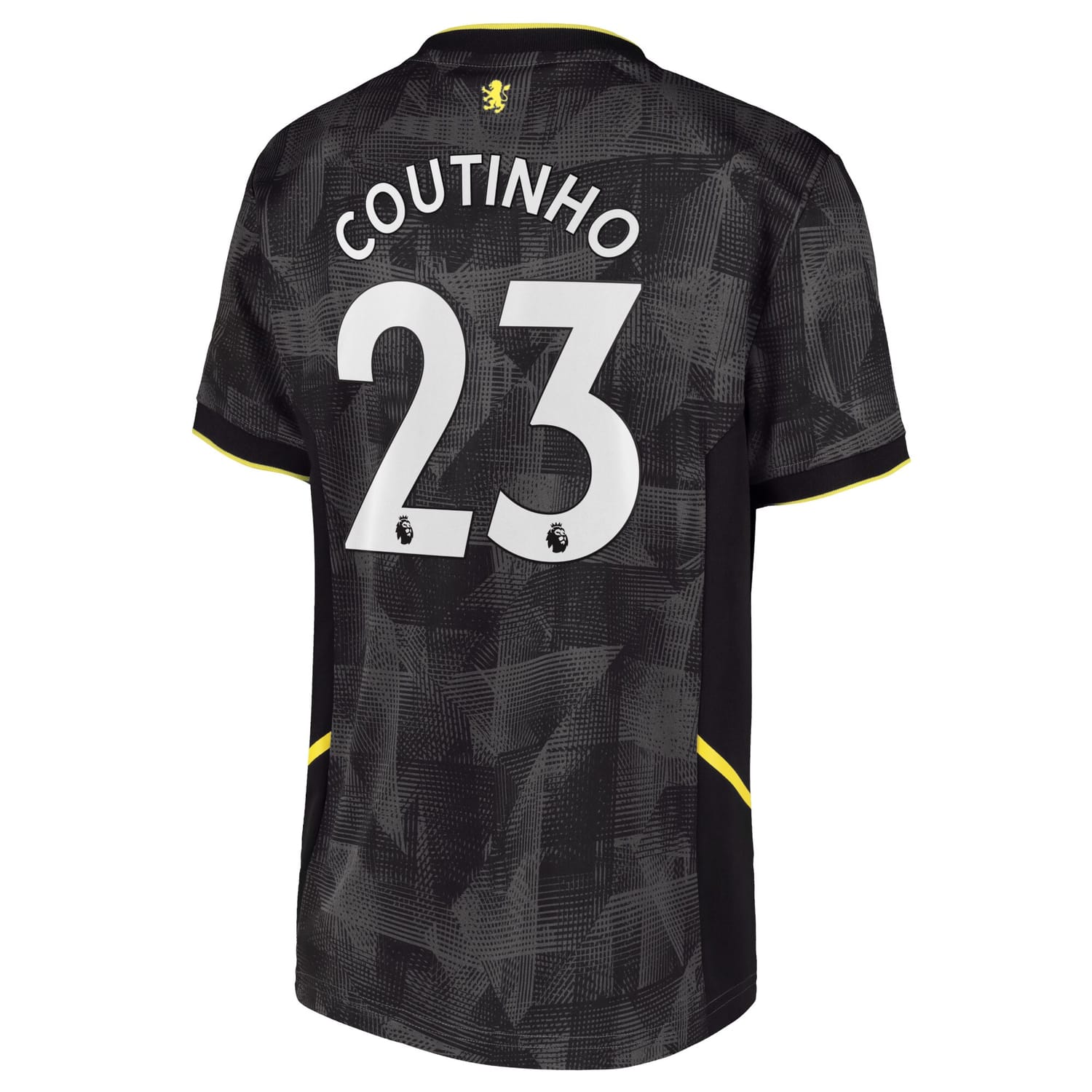 Premier League Aston Villa Third Jersey Shirt 2022-23 player Philippe Coutinho 23 printing for Men