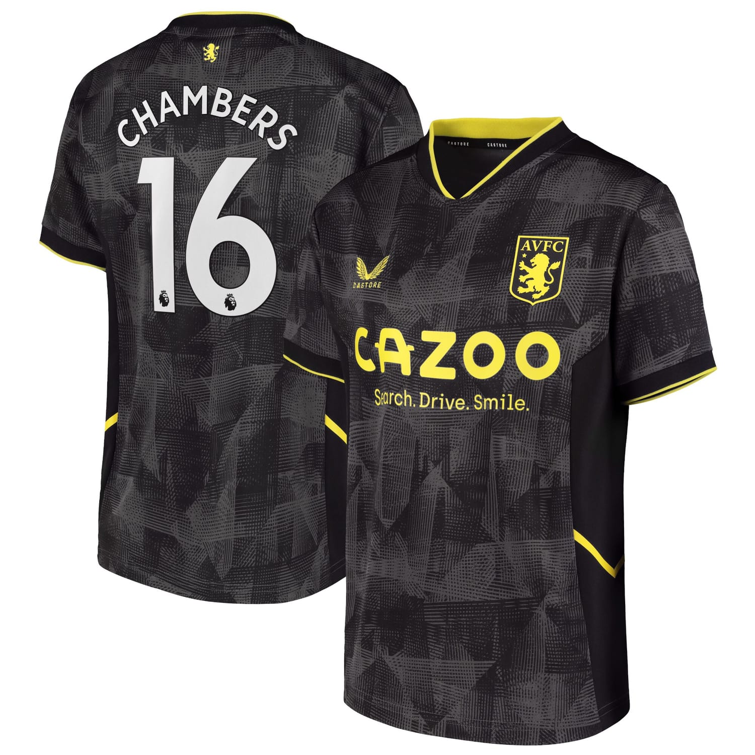 Premier League Aston Villa Third Jersey Shirt 2022-23 player Calum Chambers 16 printing for Men