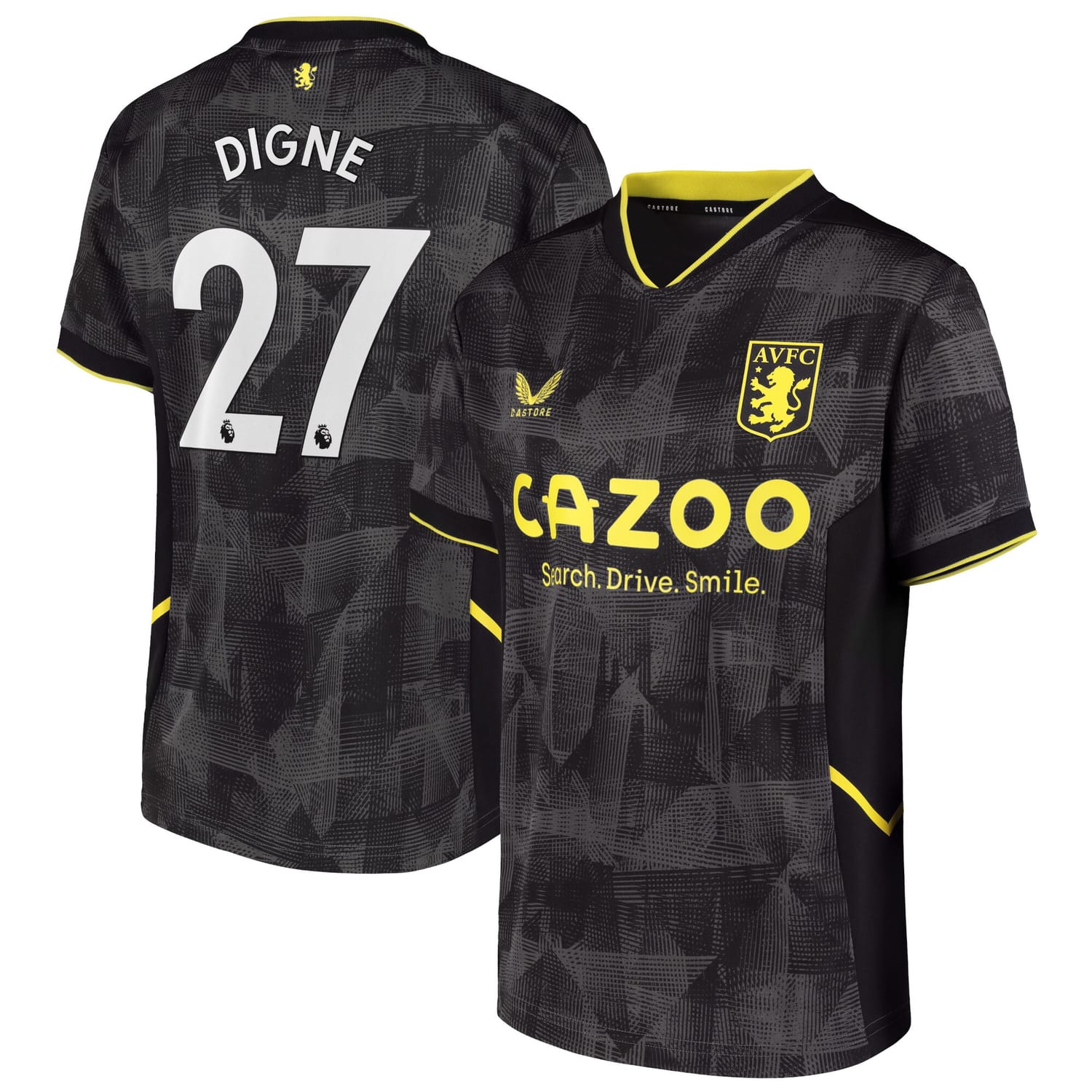 Premier League Ast. Villa Third Jersey Shirt 2022-23 player Lucas Digne 27 printing for Men