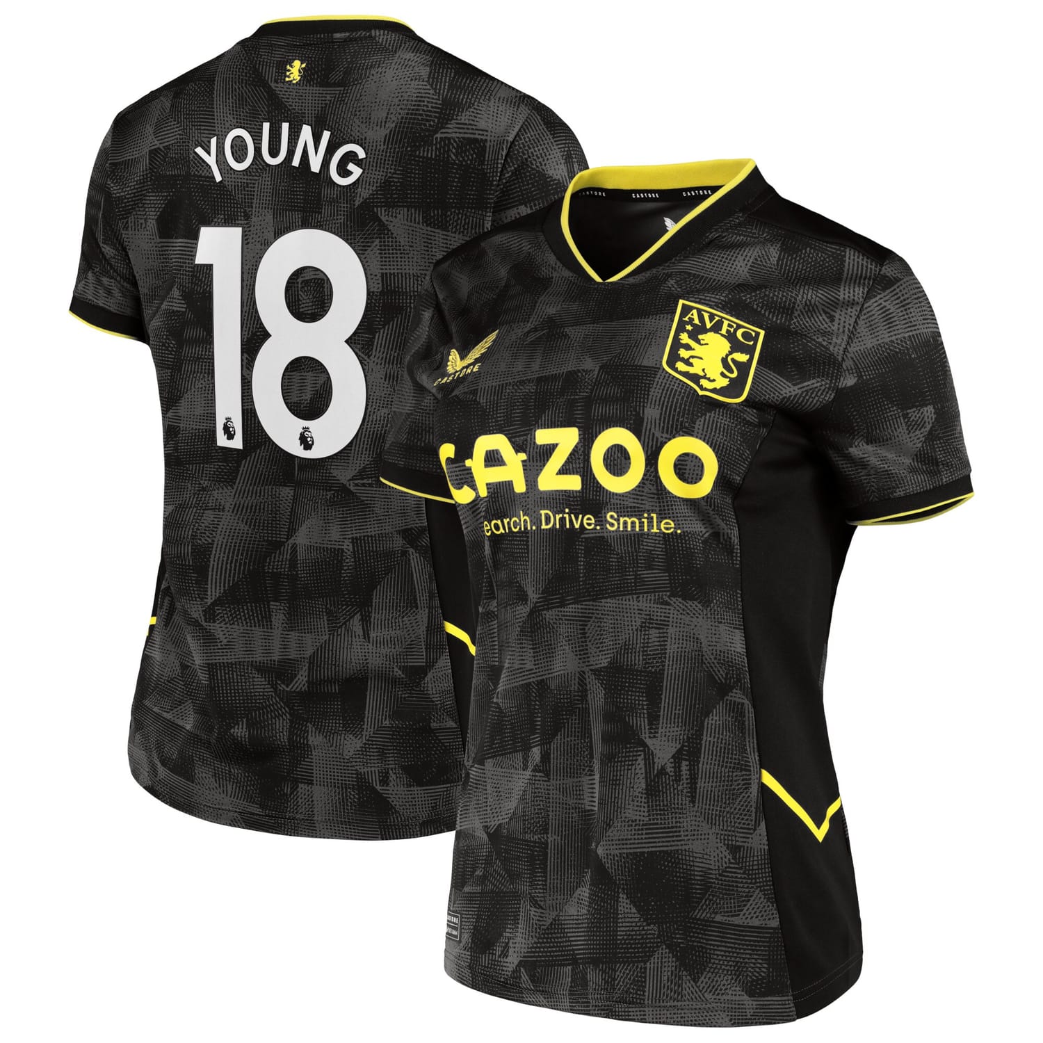 Premier League Ast. Villa Third Jersey Shirt 2022-23 player Ashley Young 18 printing for Women