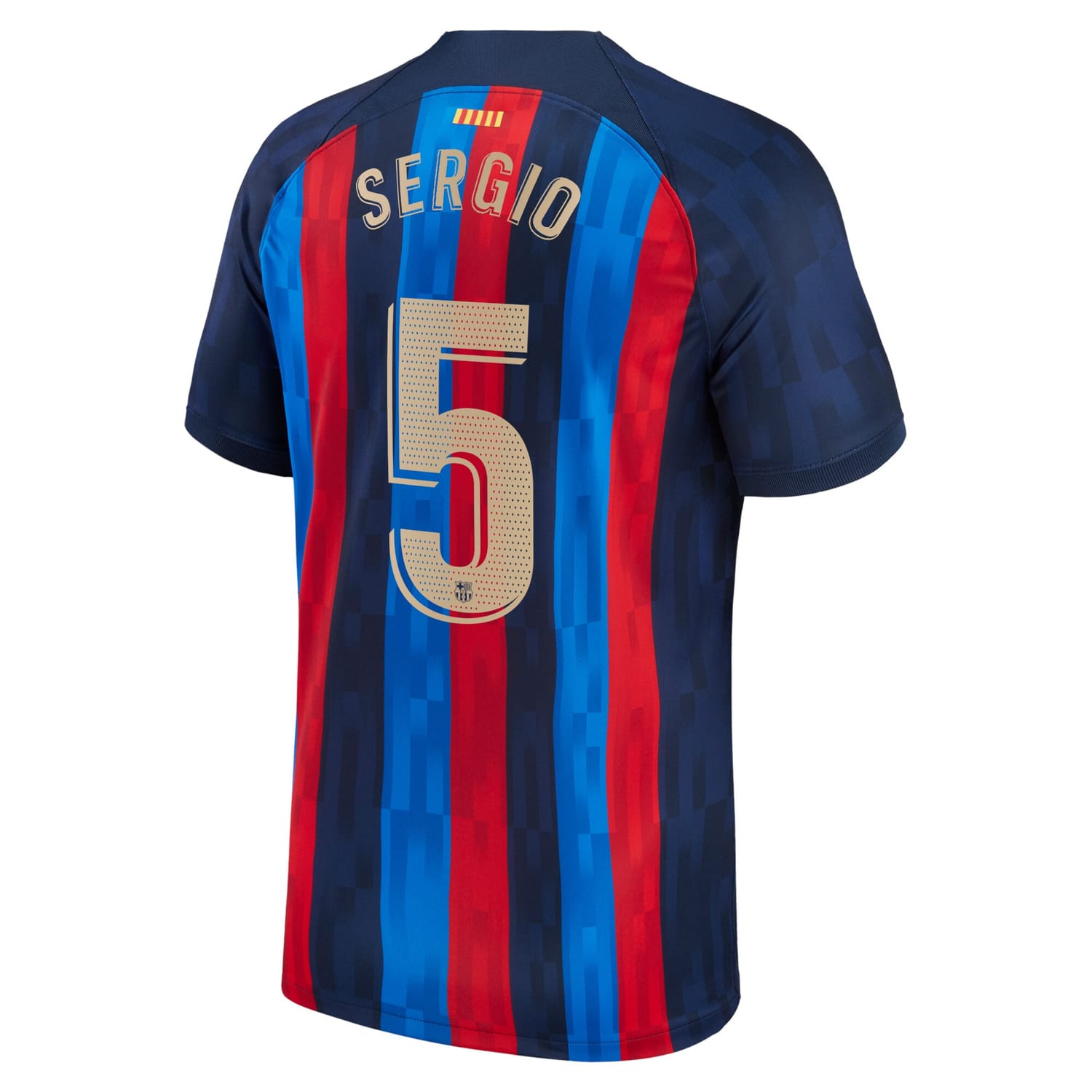 La Liga Barcelona Home Jersey Shirt 2022-23 player Sergio 5 printing for Men