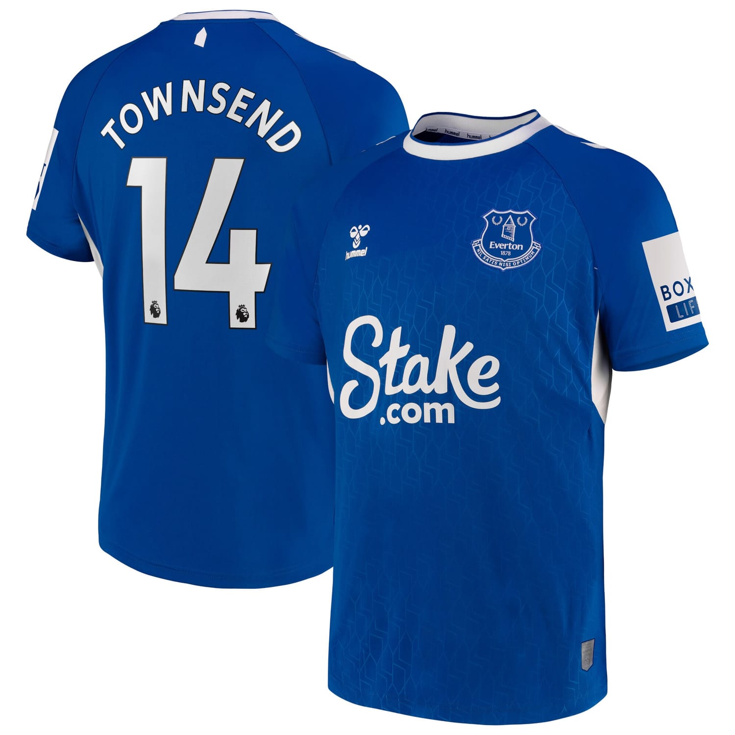 Premier League Everton Home Jersey Shirt 2022-23 player Andros Townsend 14 printing for Men