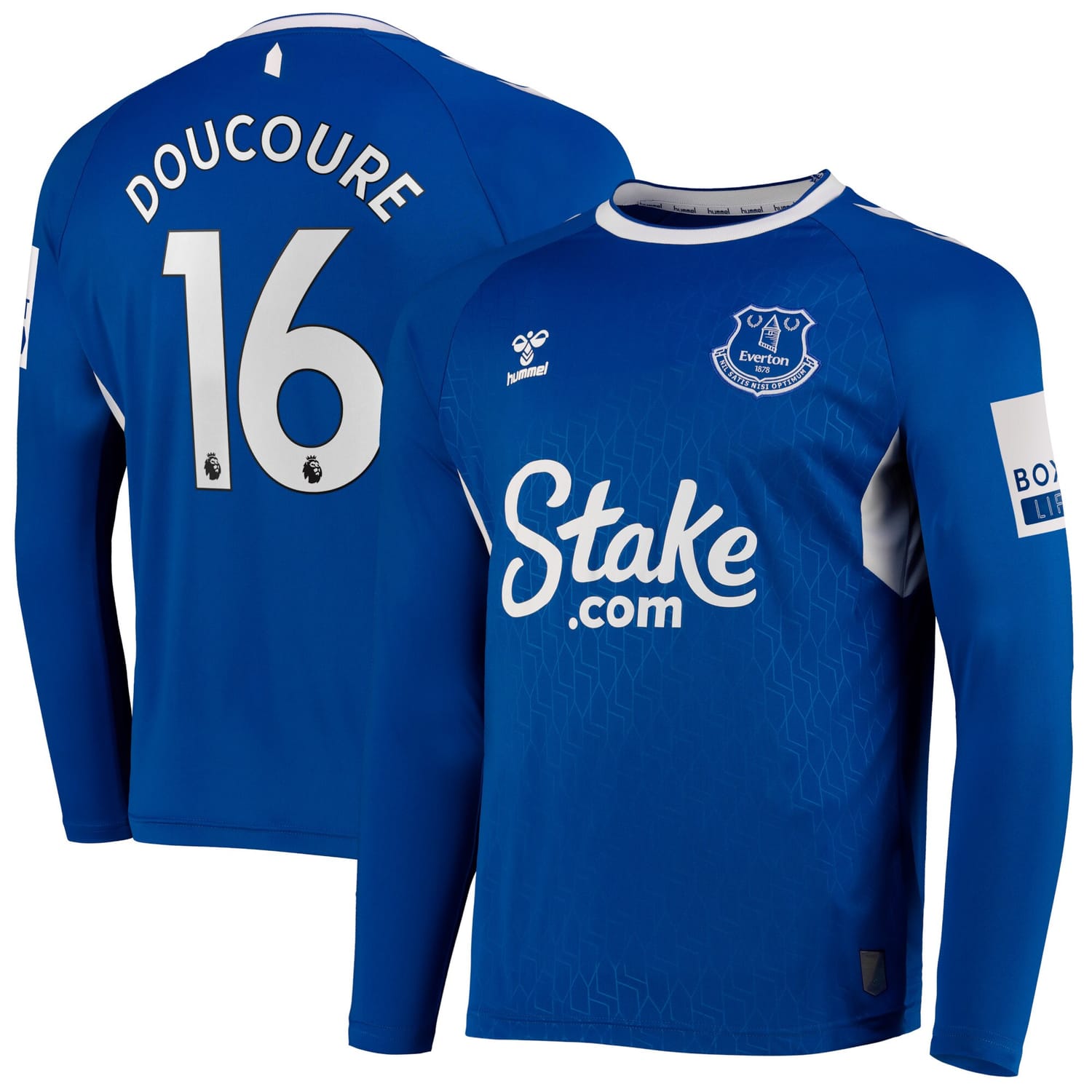 Premier League Everton Home Jersey Shirt Long Sleeve 2022-23 player Abdoulaye Doucouré 16 printing for Men