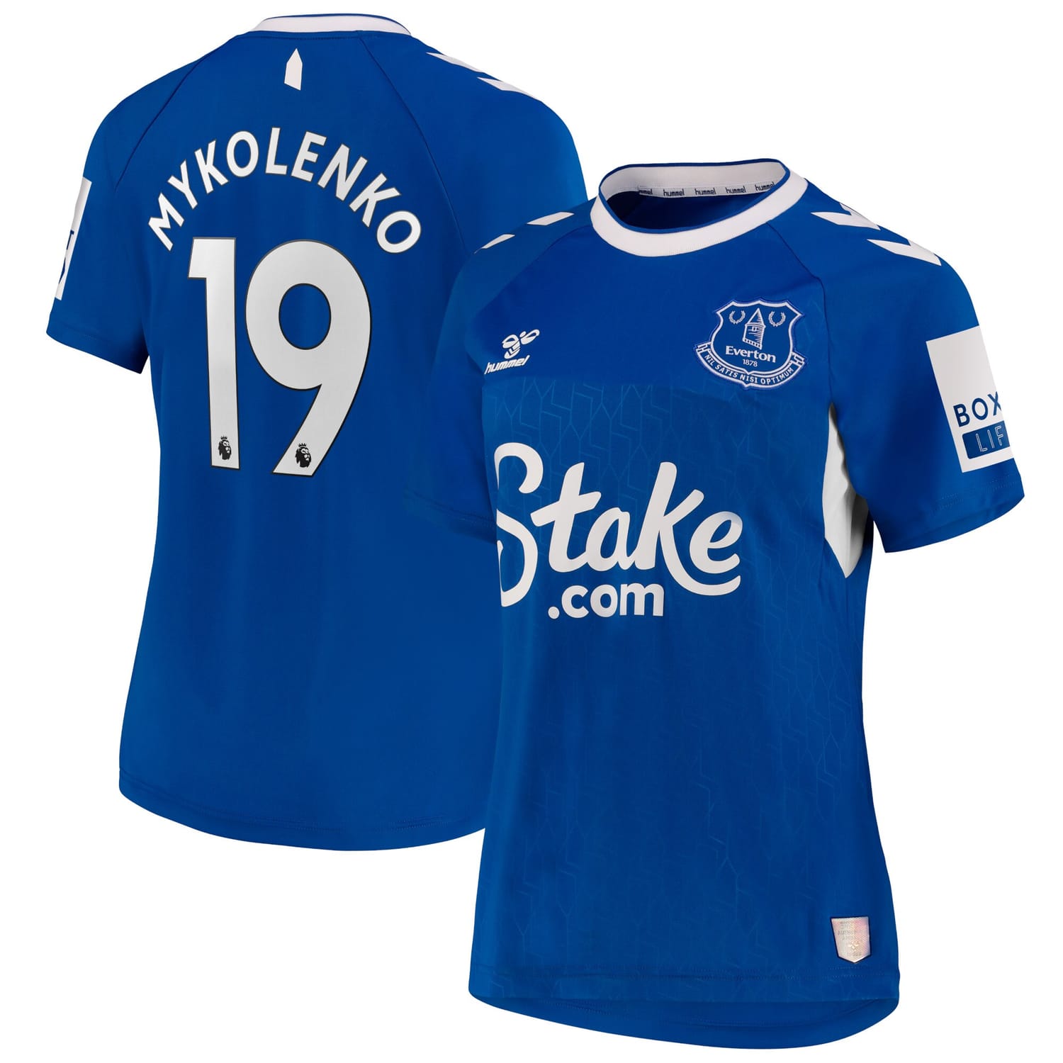 Premier League Everton Home Jersey Shirt 2022-23 player Vitalii Mykolenko 19 printing for Women
