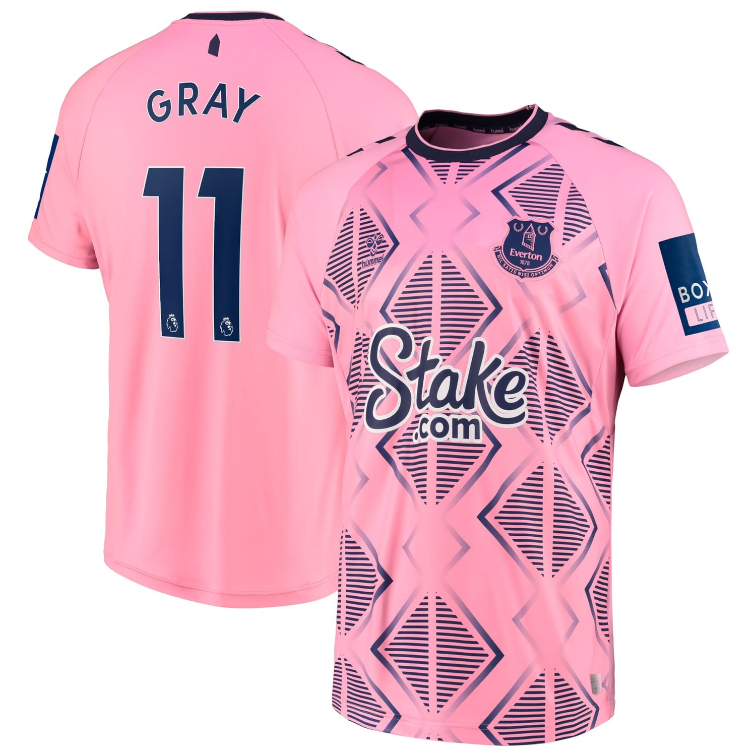 Premier League Everton Away Jersey Shirt 2022-23 player Demarai Gray 11 printing for Men