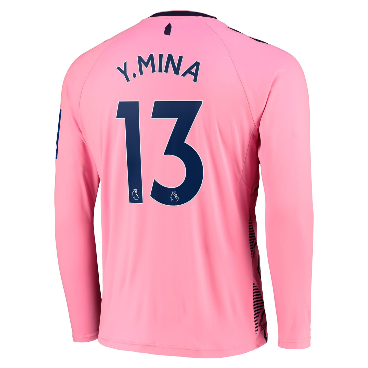 Premier League Everton Away Jersey Shirt Long Sleeve 2022-23 player Yerry Mina 13 printing for Men